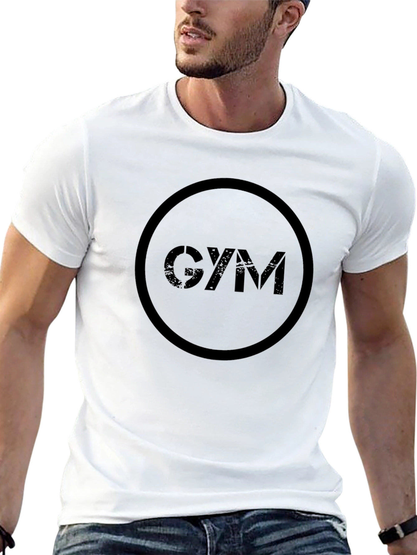 GYM Graphic Black T-Shirt - Fitness Apparel