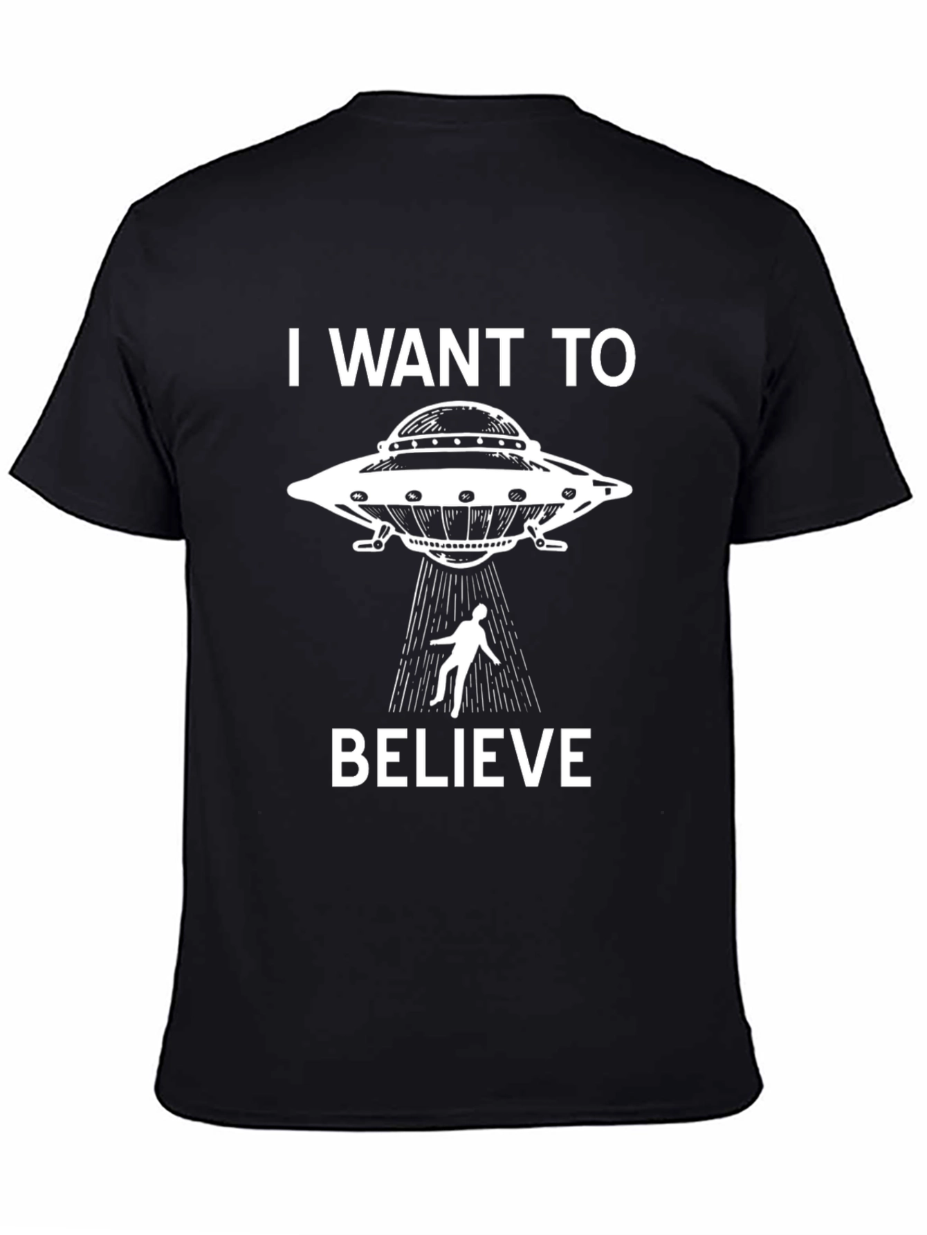 I Want to Believe UFO Abduction Graphic T-Shirt