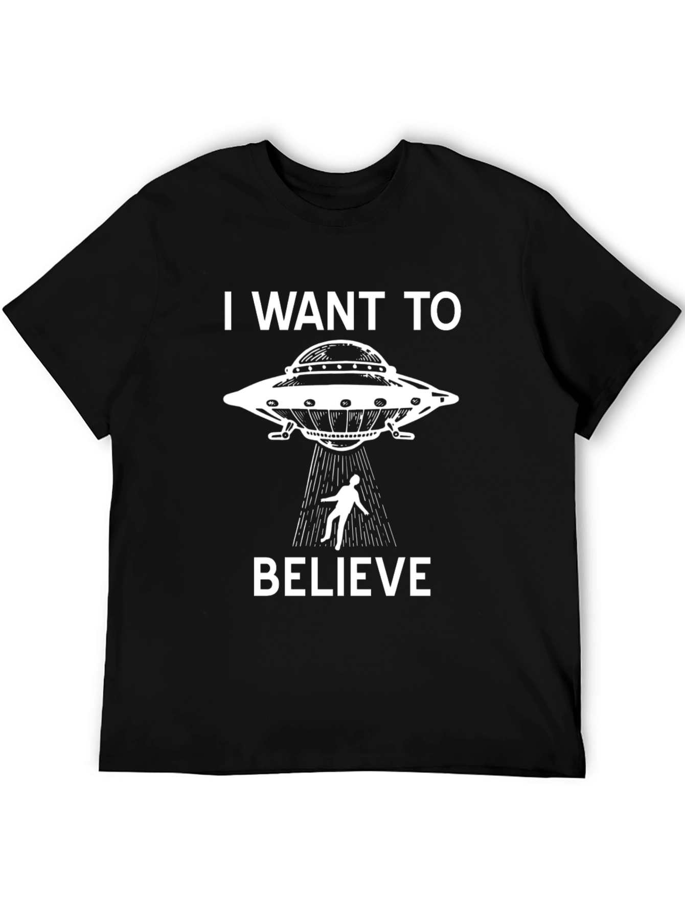I Want to Believe UFO Abduction Graphic T-Shirt