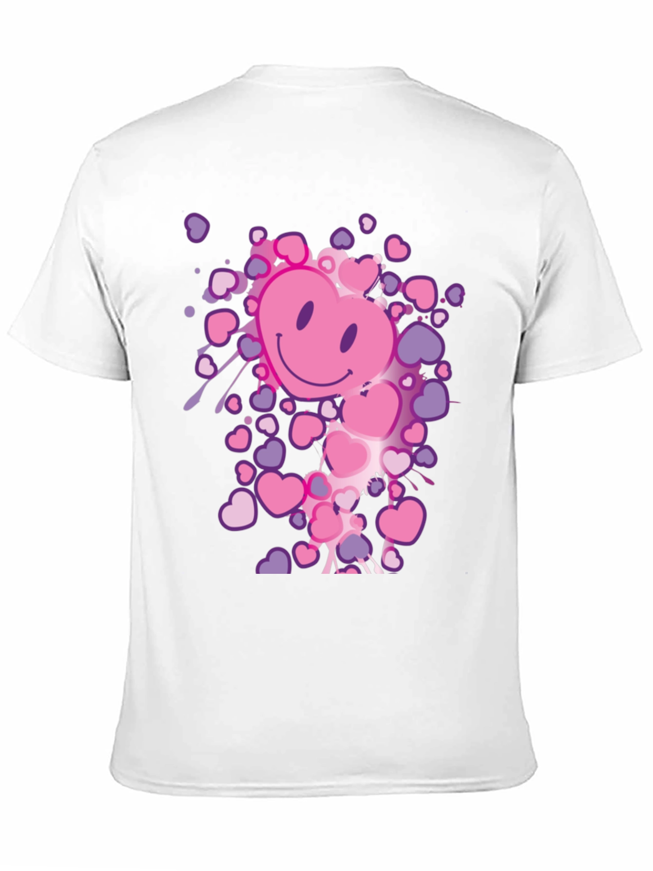 Heart Smiley Face Graphic Tee