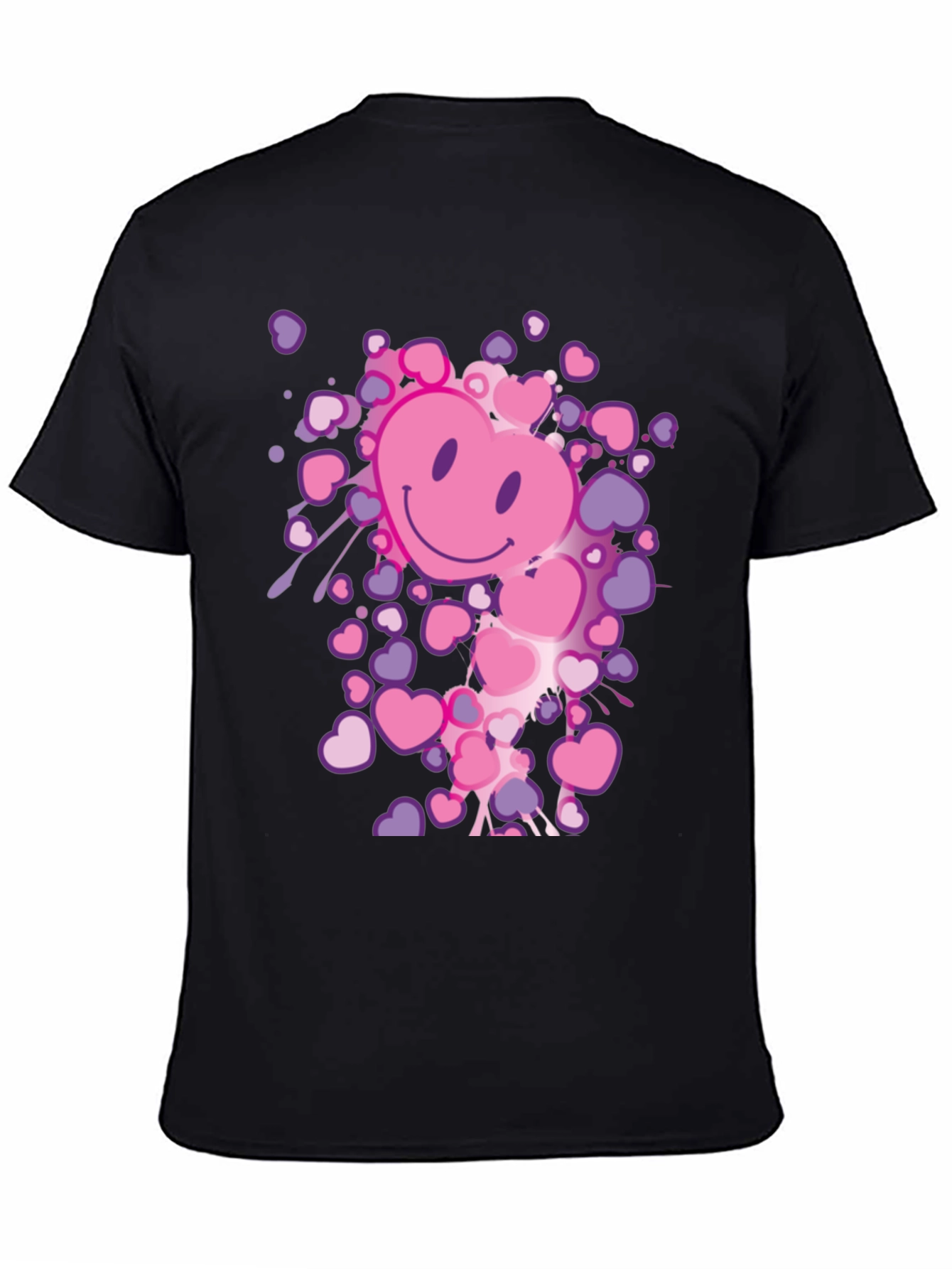 Heart Smiley Face Graphic Tee