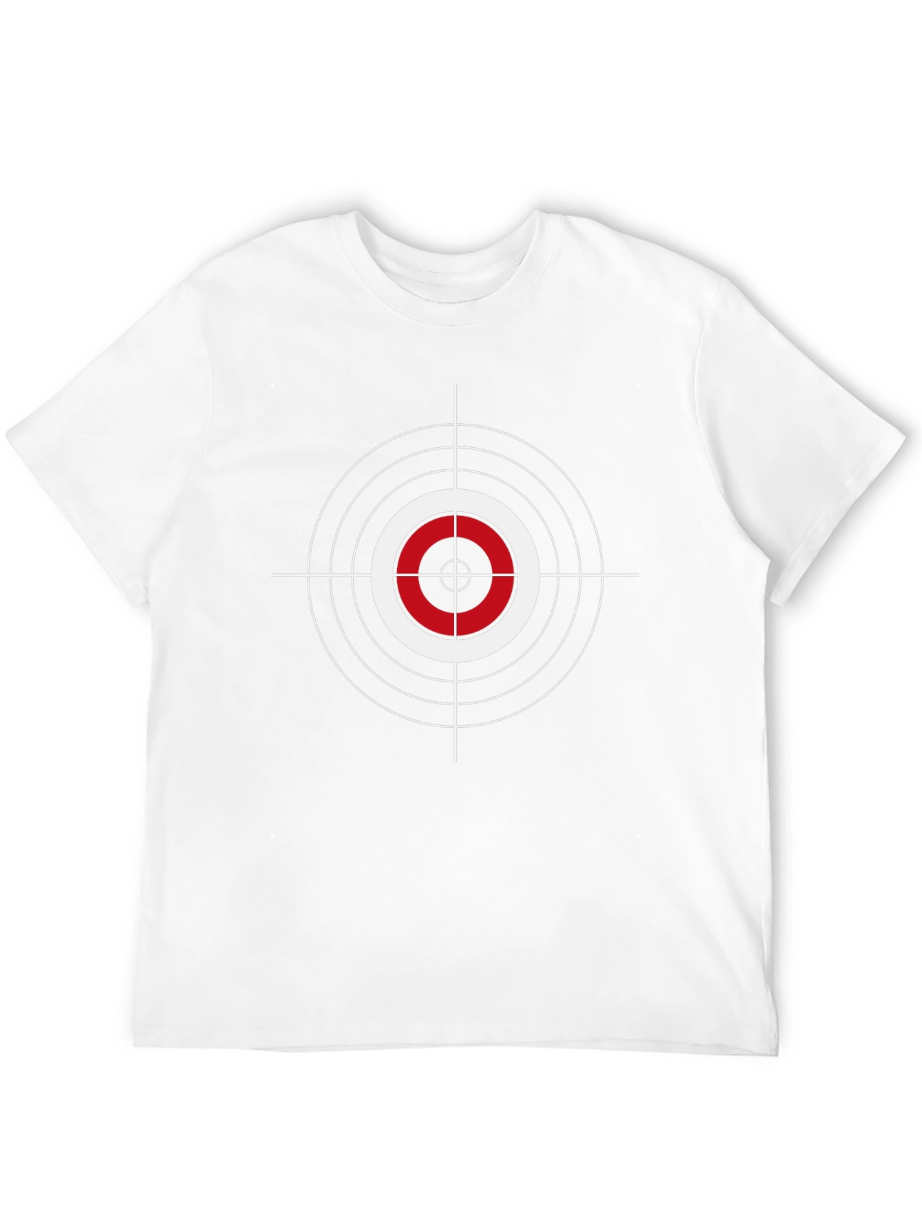 Target Graphic Tee - Bold Red and White Design