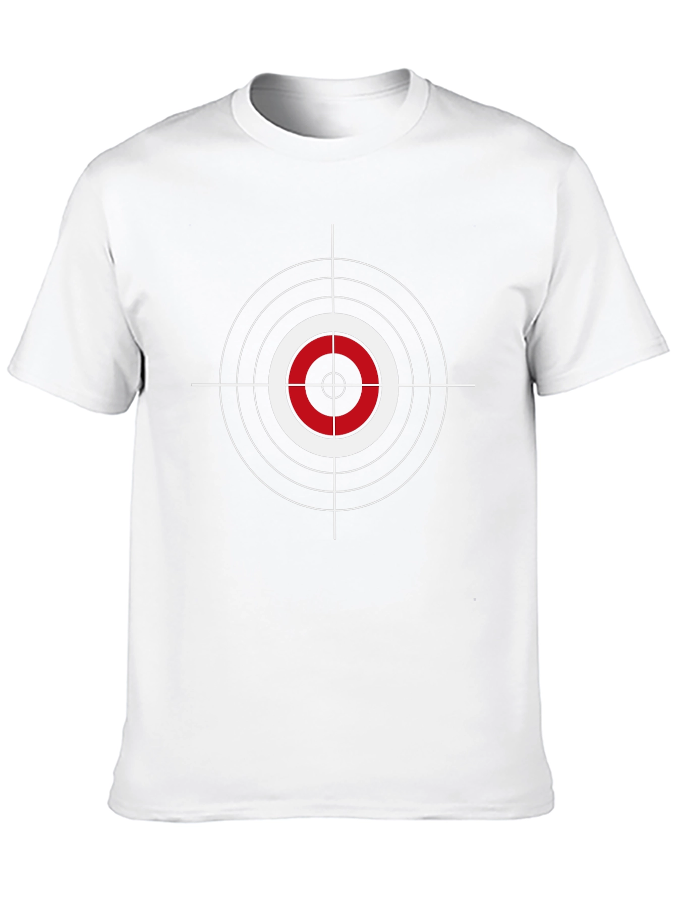 Target Graphic Tee - Bold Red and White Design