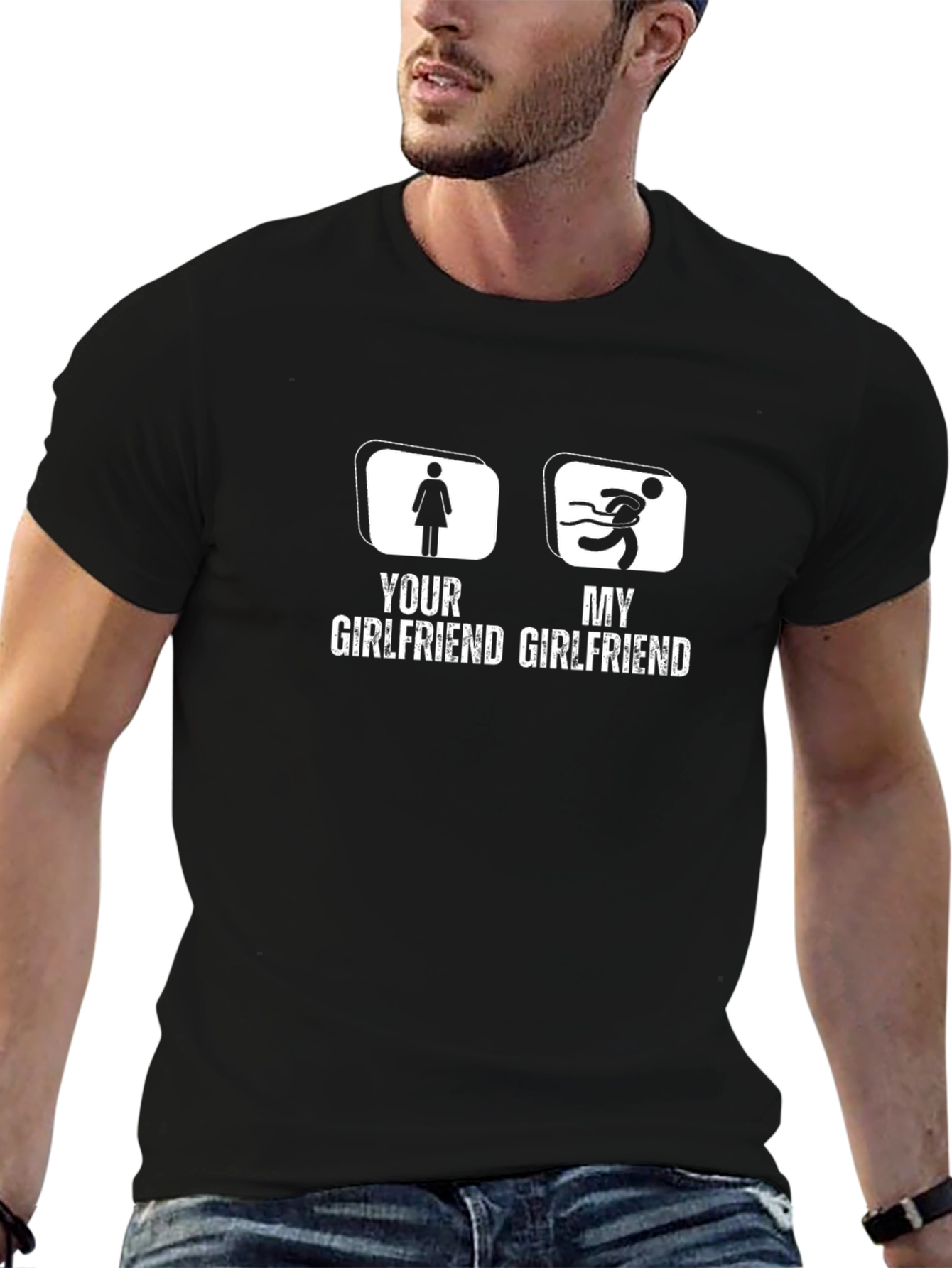 Your Girlfriend My Girlfriend Funny Graphic Tee