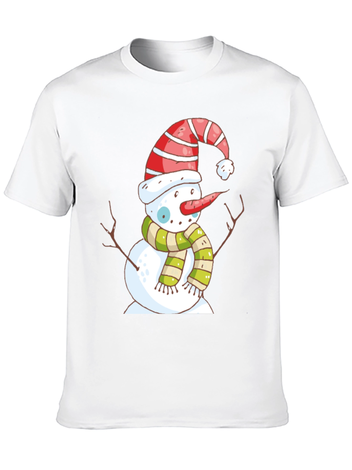 Snowman Graphic Tee - Holiday Festive Shirt