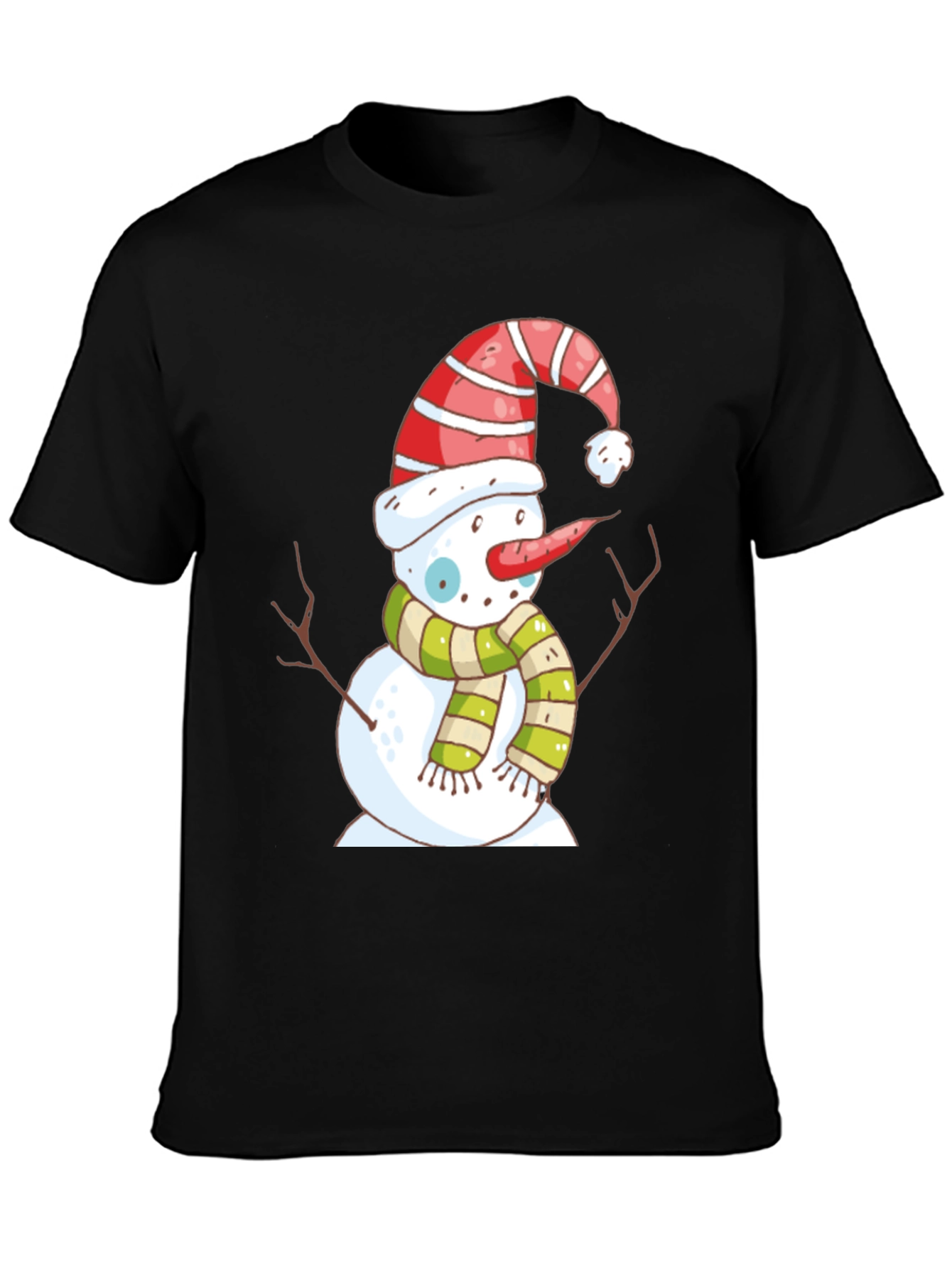 Snowman Graphic Tee - Holiday Festive Shirt