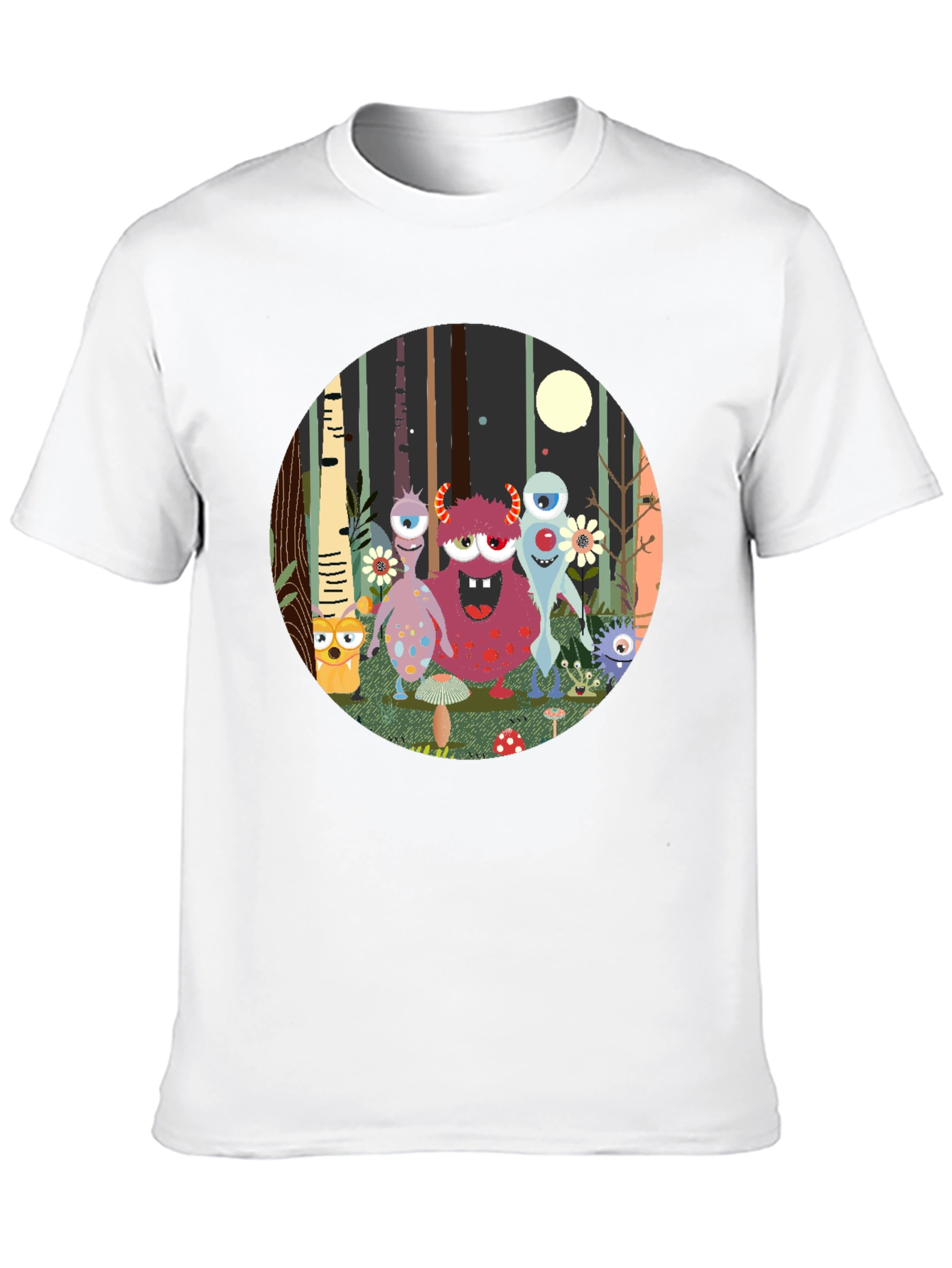 Monster Forest Tee - Fun Graphic T-Shirt