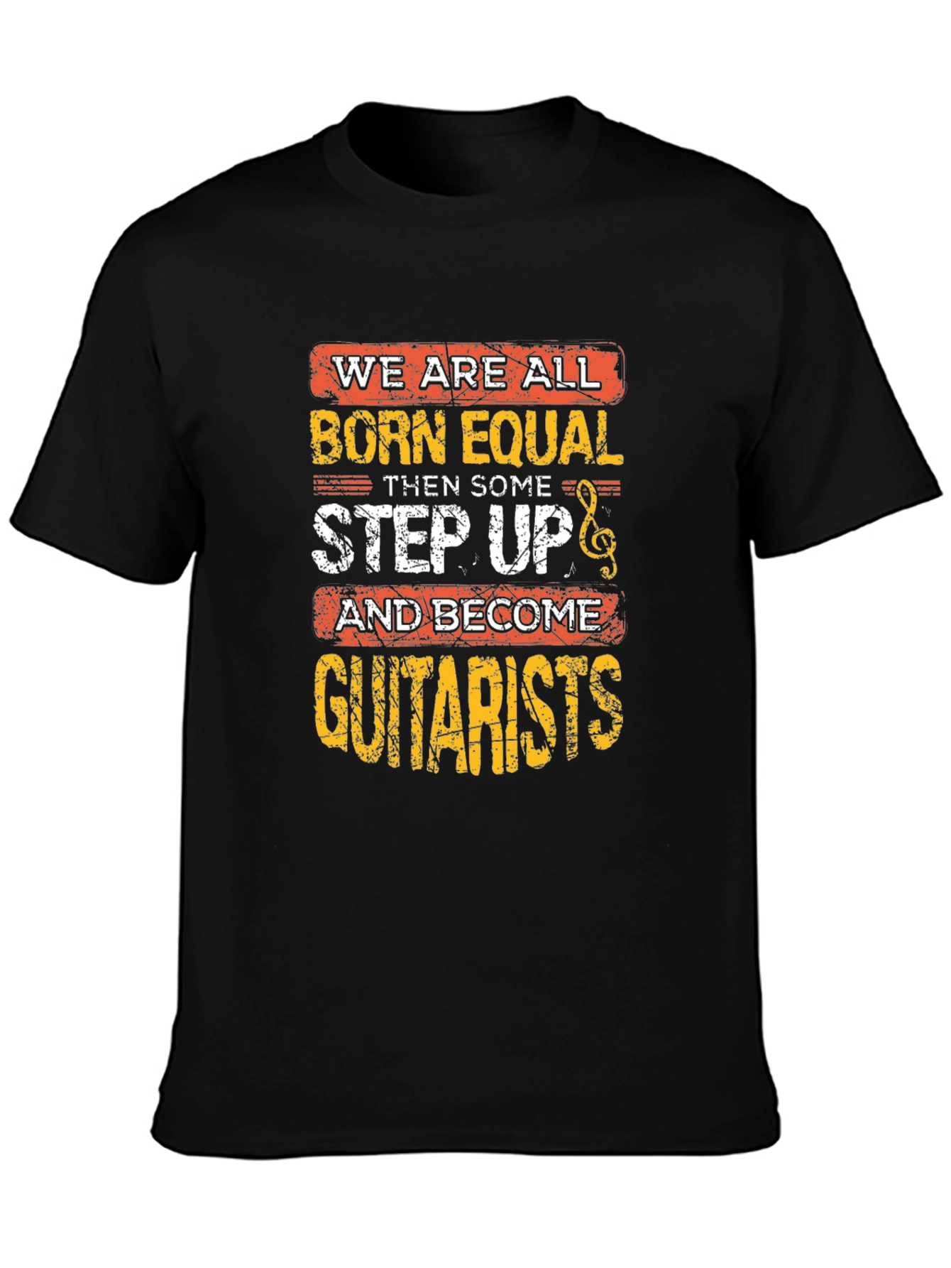 Born Equal Guitarist Black T-Shirt