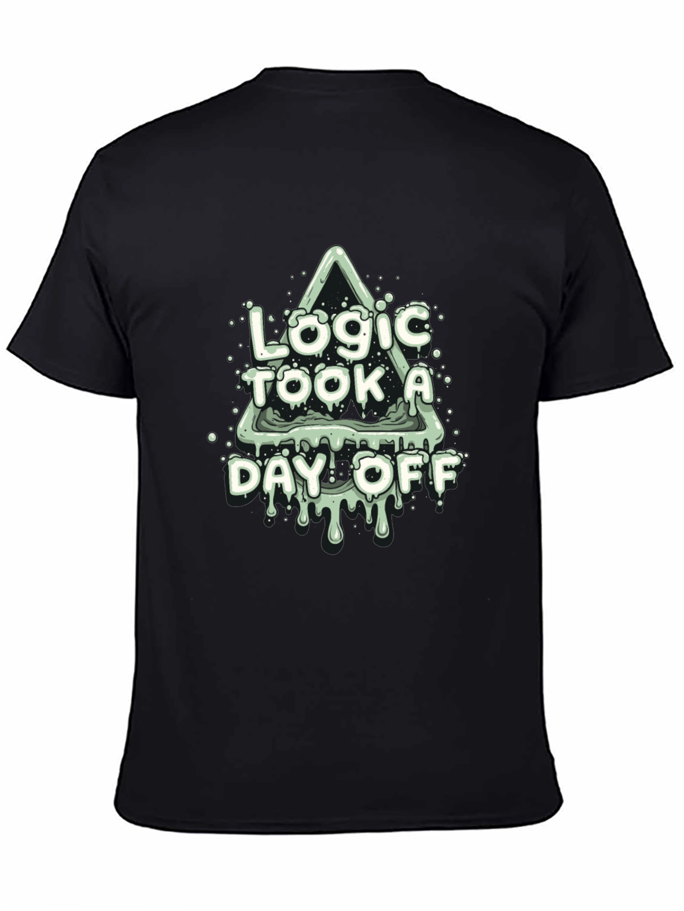 Logic Took a Day Off Black T-Shirt