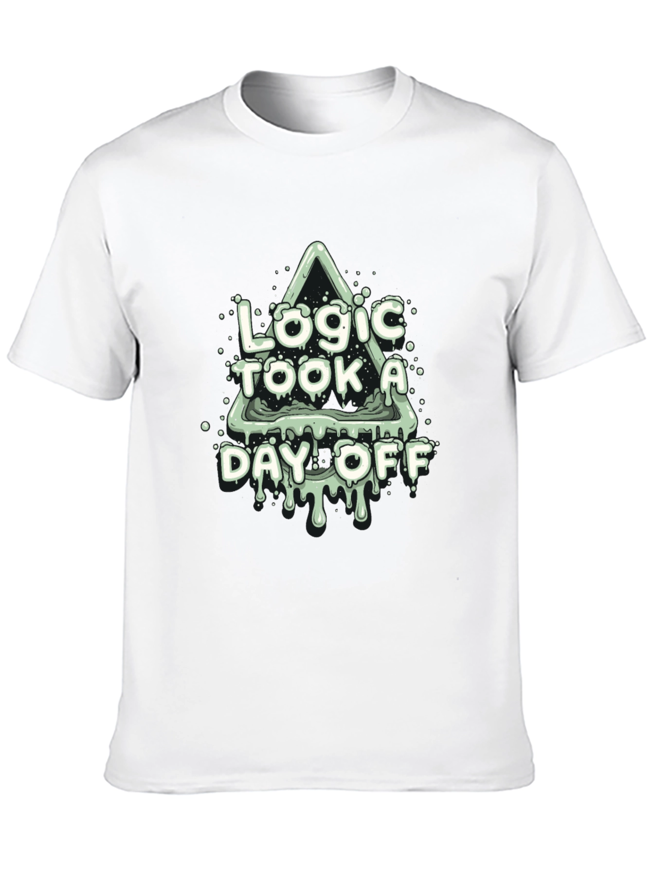 Logic Took a Day Off Black T-Shirt