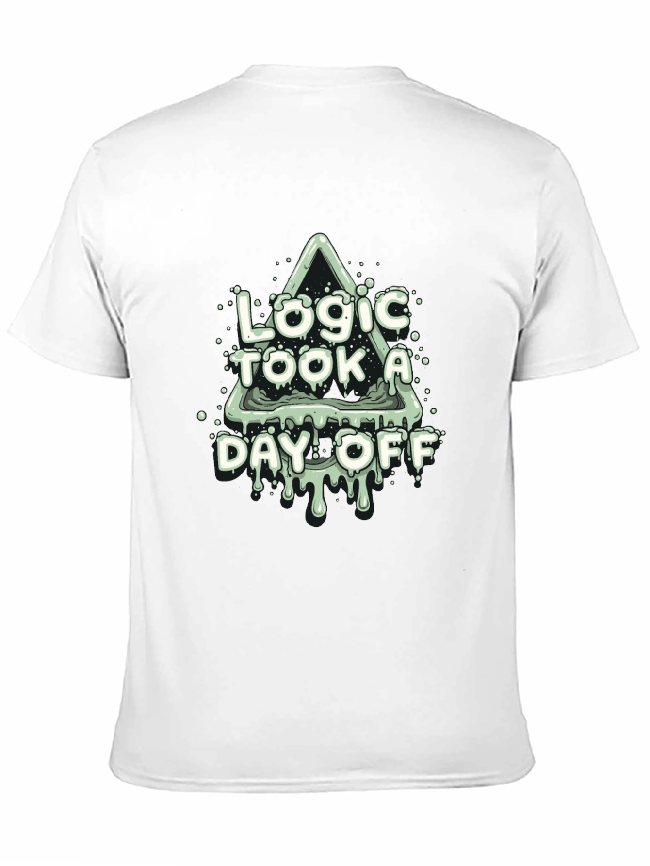 Logic Took a Day Off Black T-Shirt