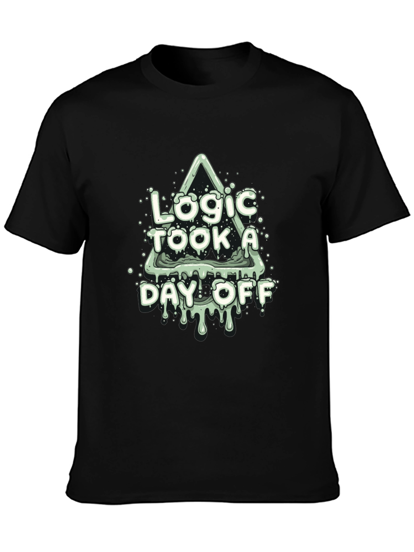 Logic Took a Day Off Black T-Shirt