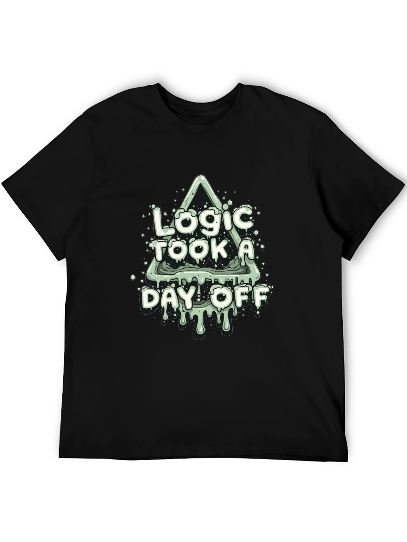Logic Took a Day Off Black T-Shirt