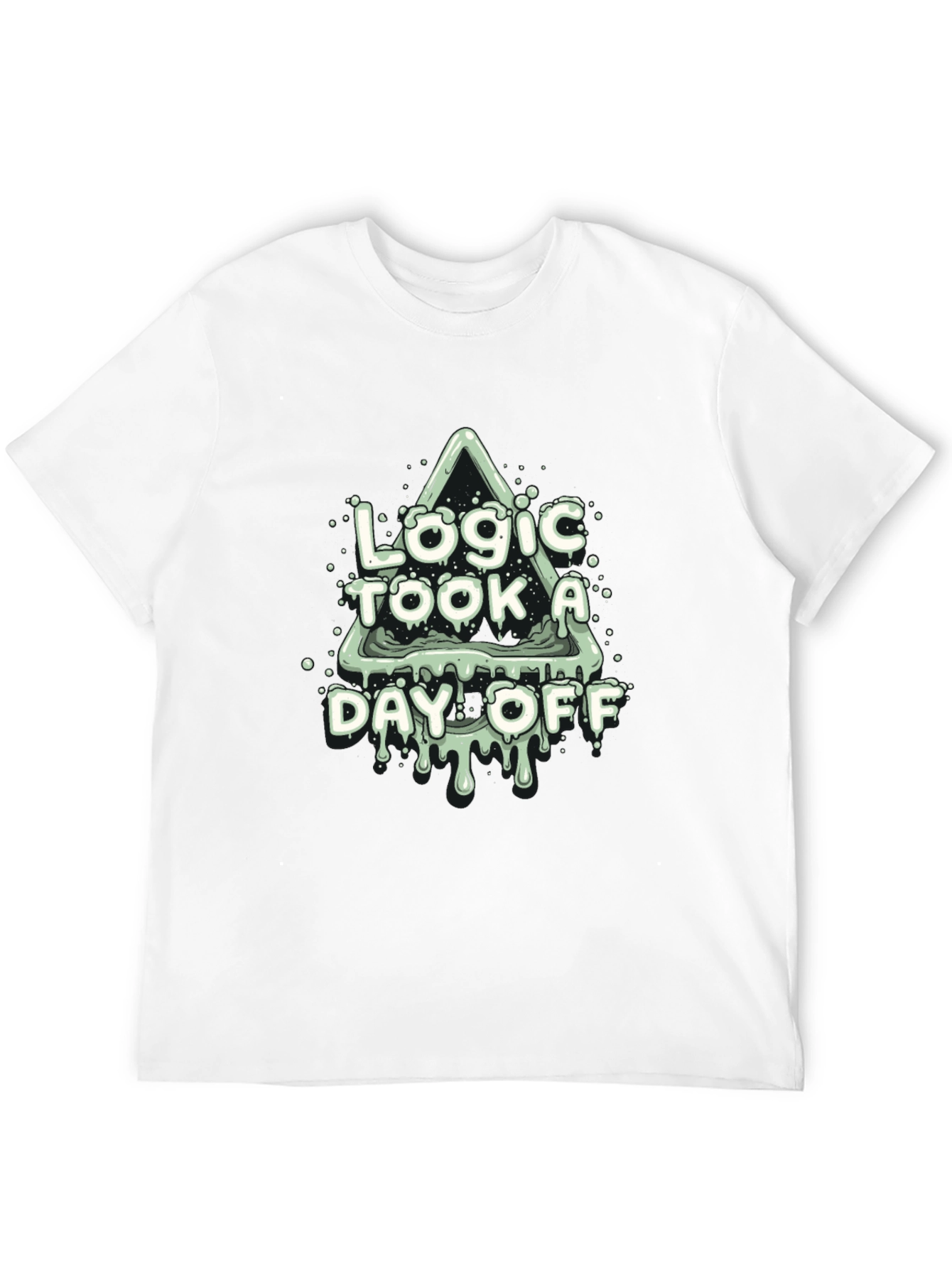 Logic Took a Day Off Black T-Shirt