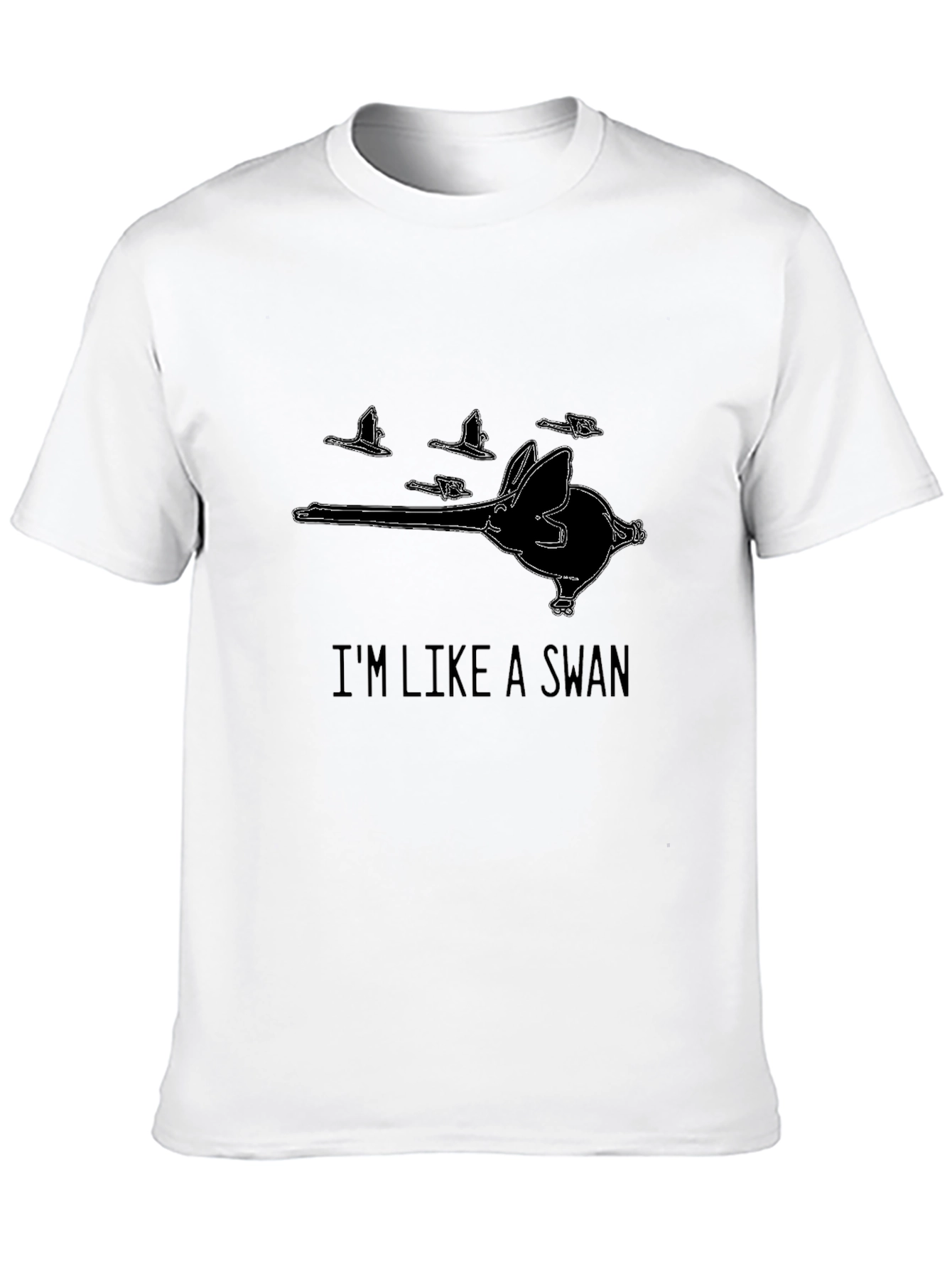 Im Like a Swan Funny Graphic Tee