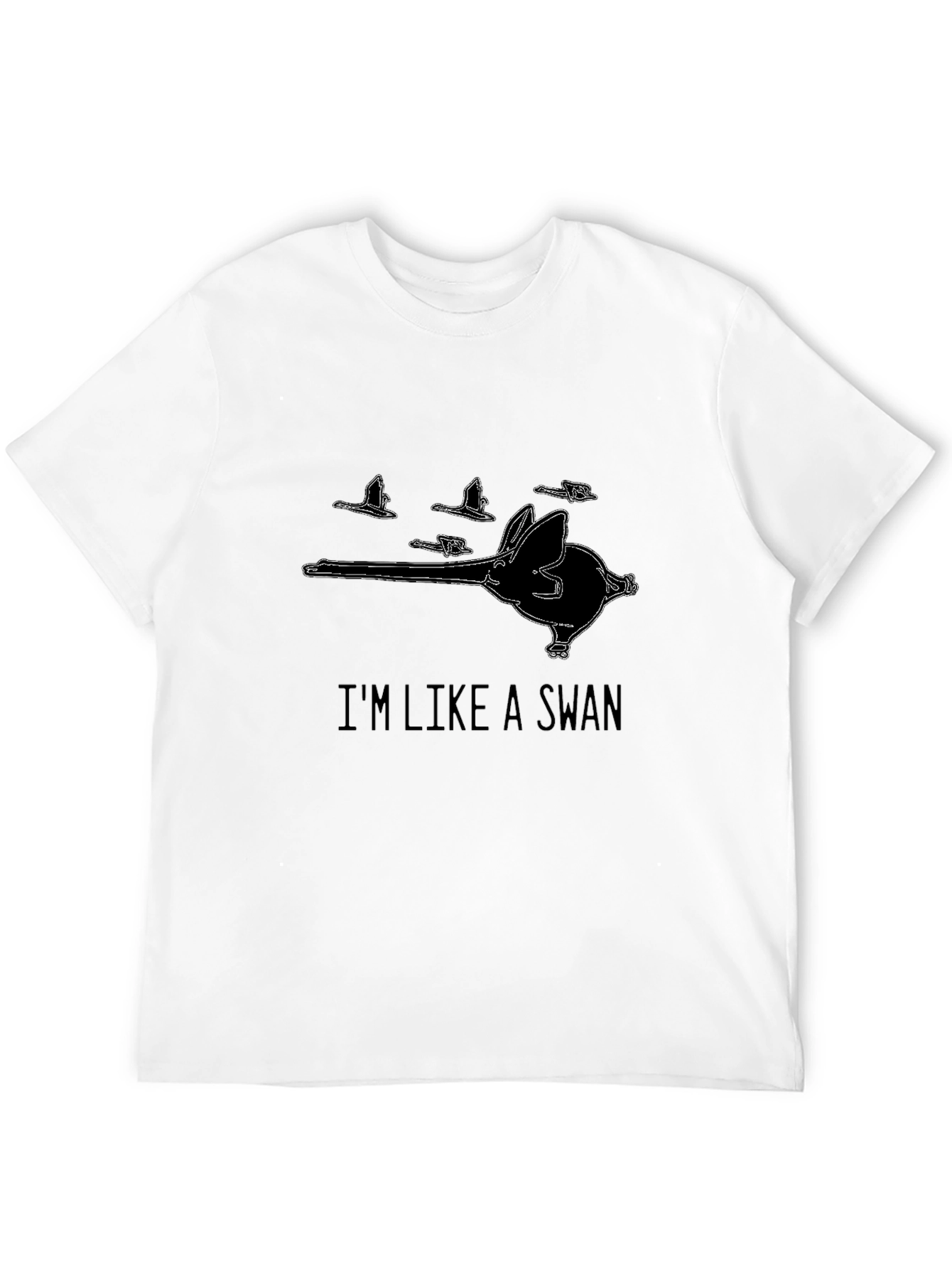 Im Like a Swan Funny Graphic Tee