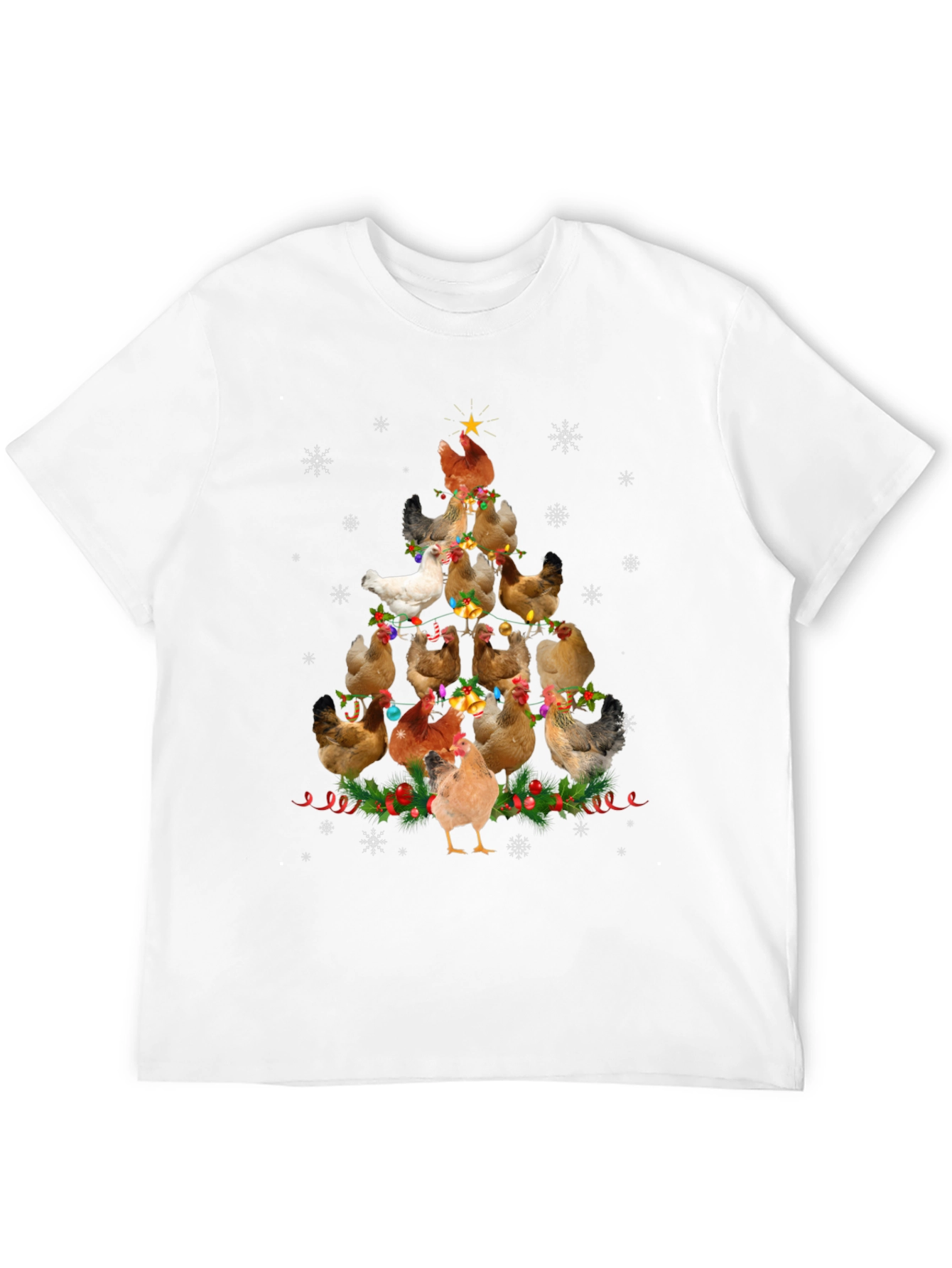 Chicken Christmas Tree T-Shirt