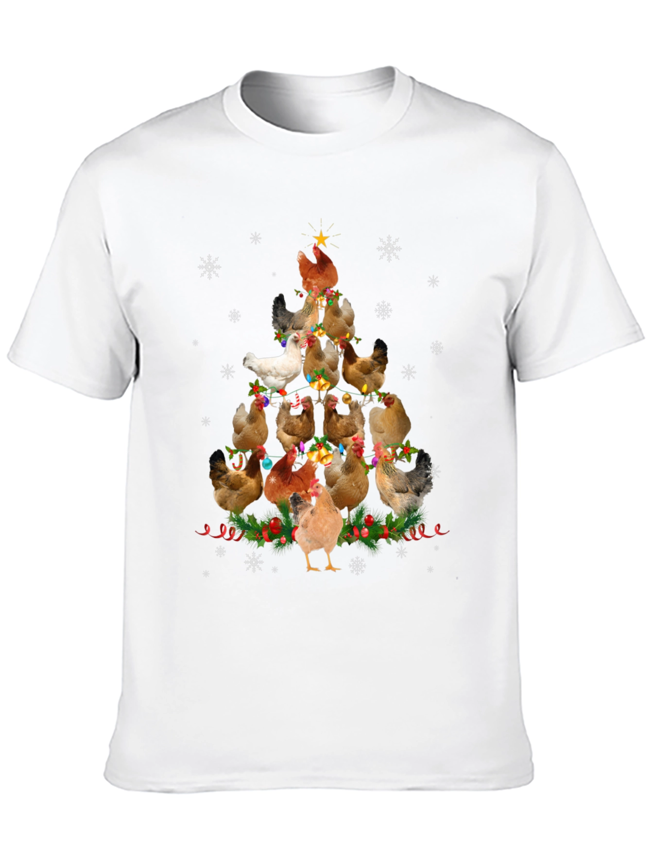 Chicken Christmas Tree T-Shirt
