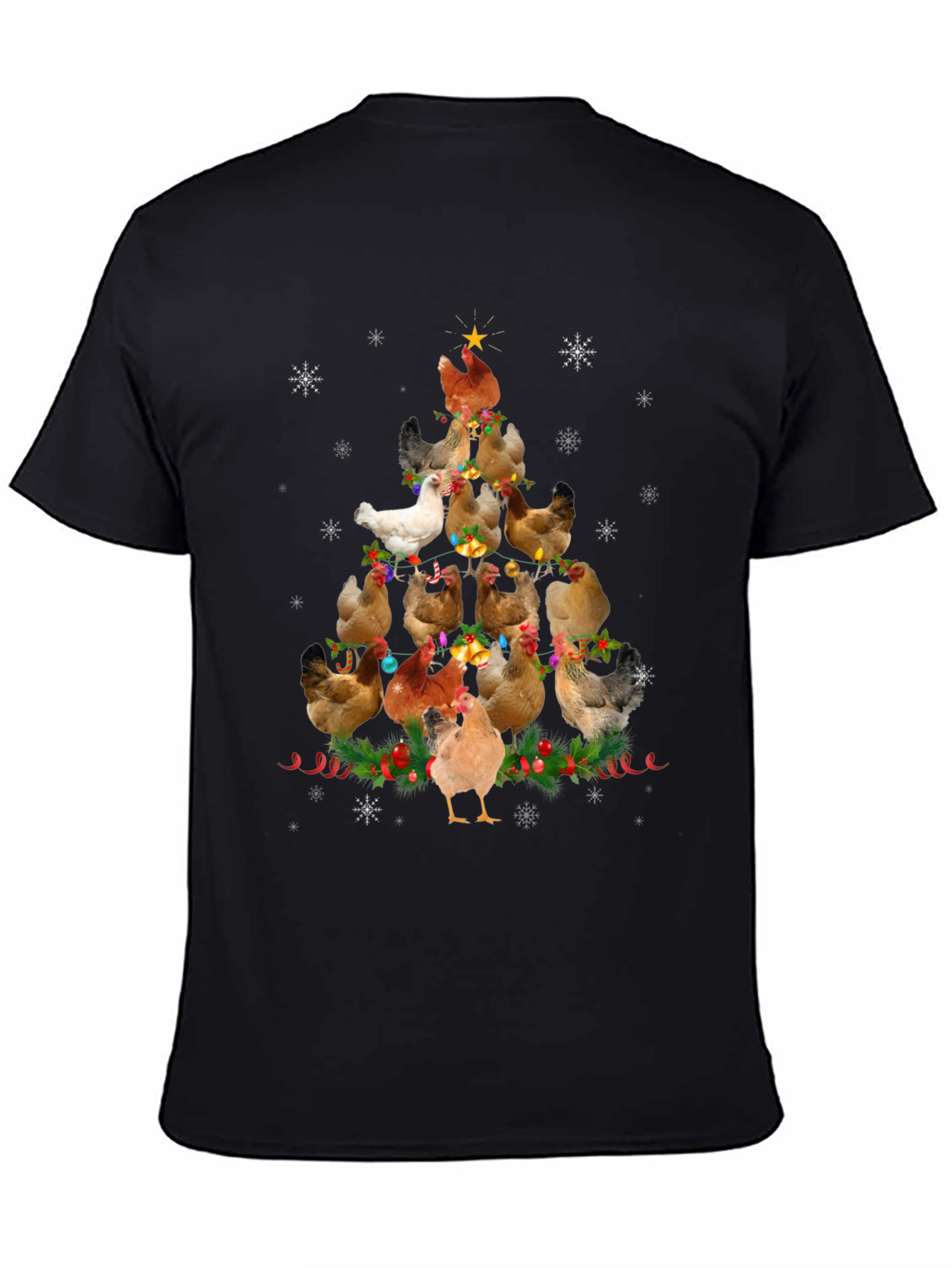 Chicken Christmas Tree T-Shirt