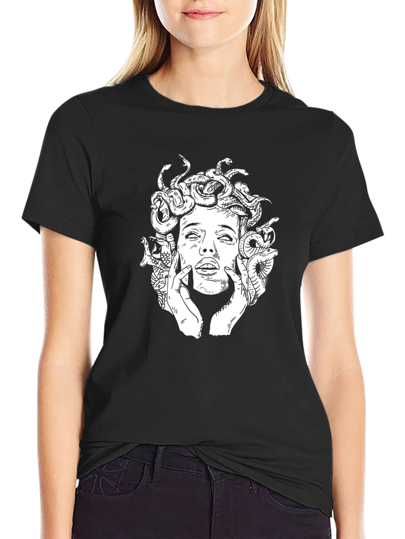 Medusa Graphic Tee - Classic Black T-Shirt