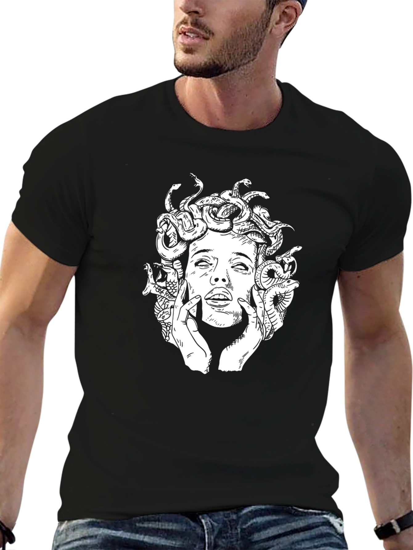 Medusa Graphic Tee - Classic Black T-Shirt