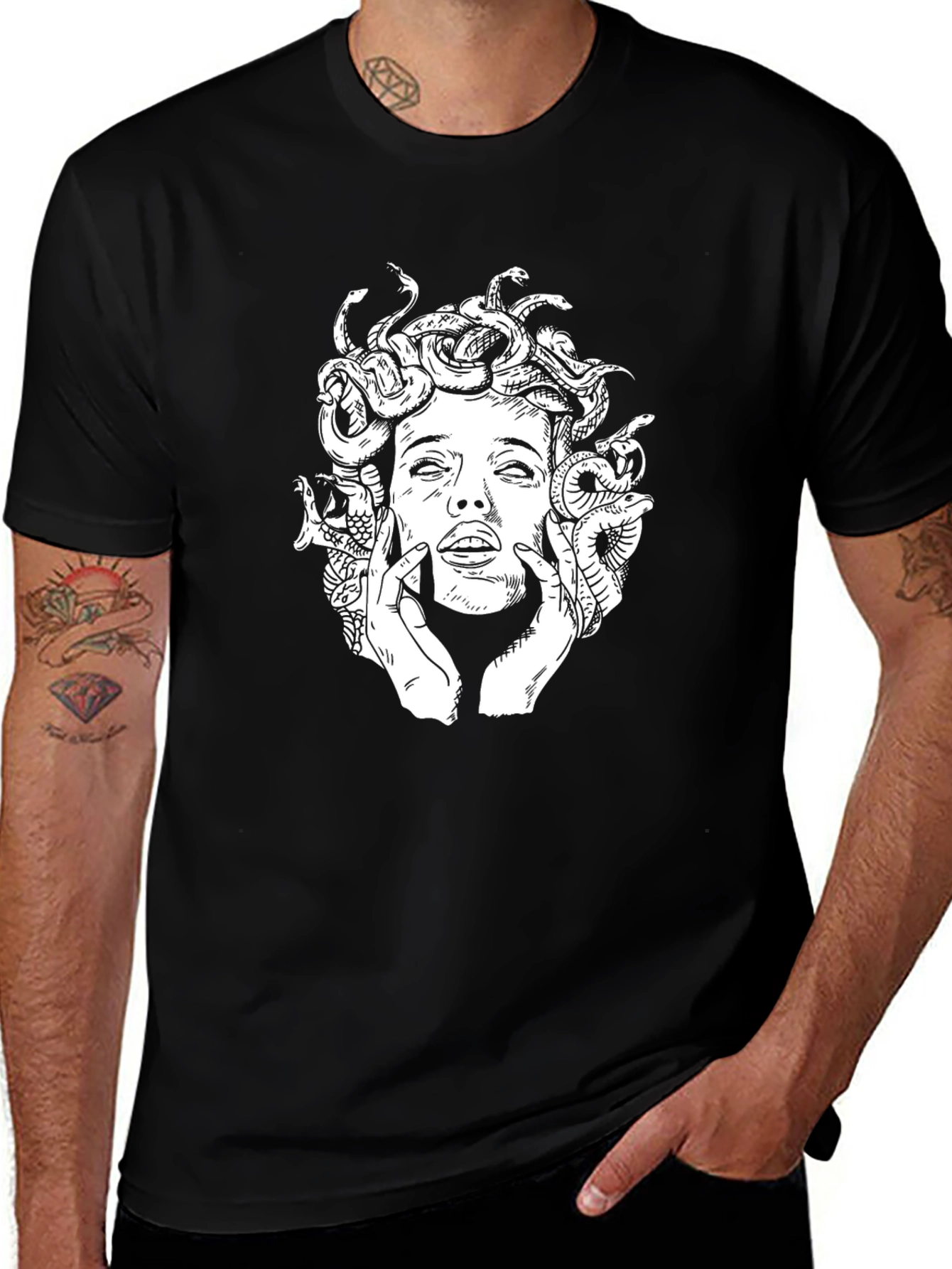 Medusa Graphic Tee - Classic Black T-Shirt