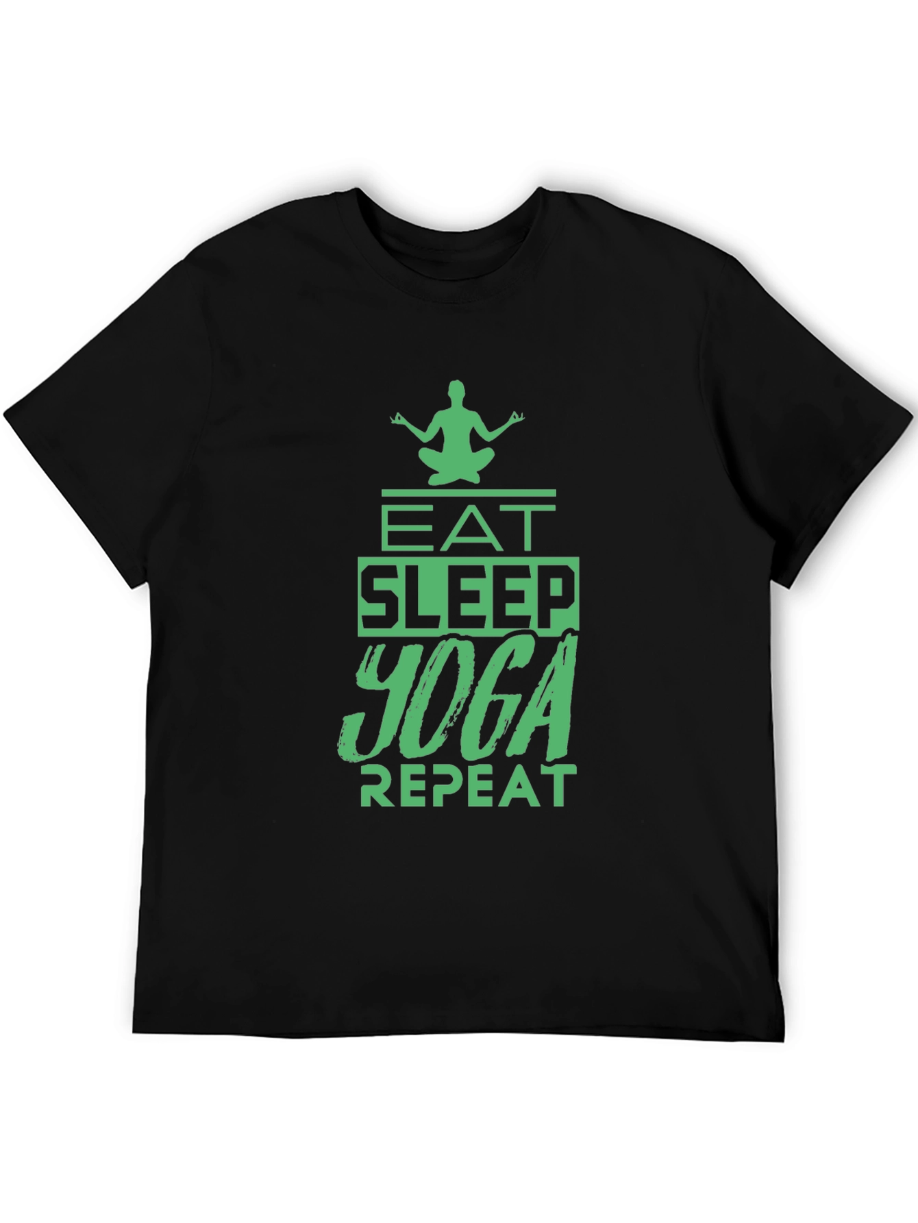 Eat Sleep Yoga Repeat Graphic Tee