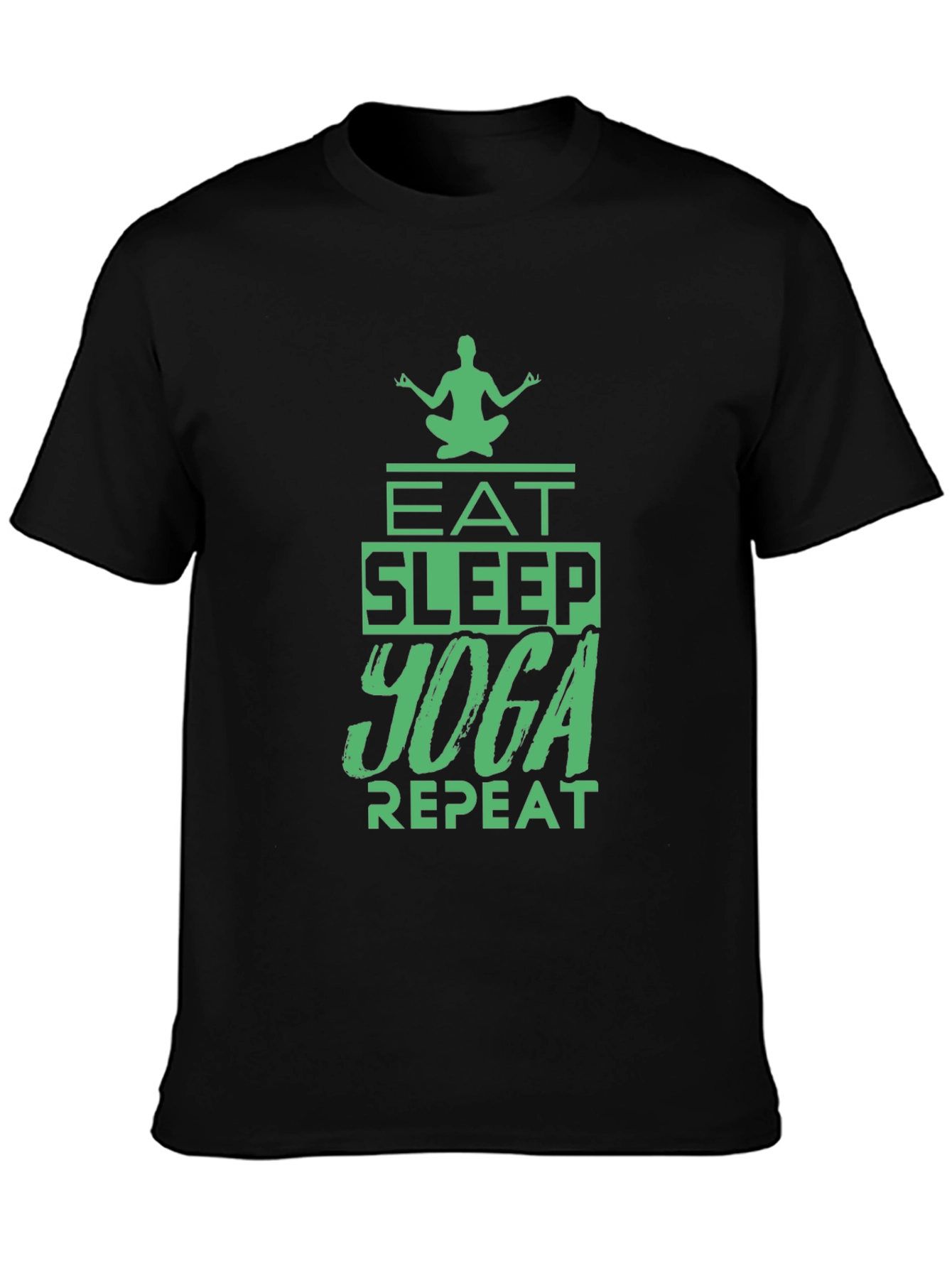 Eat Sleep Yoga Repeat Graphic Tee