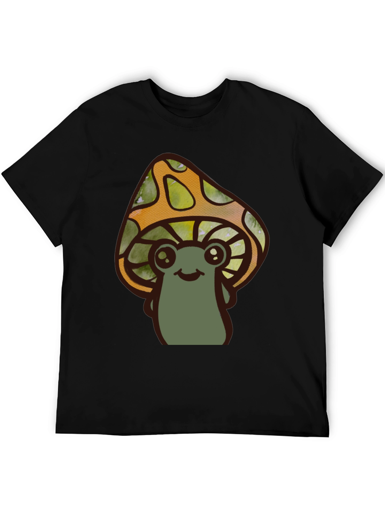 Cute Mushroom Character Graphic T-Shirt
