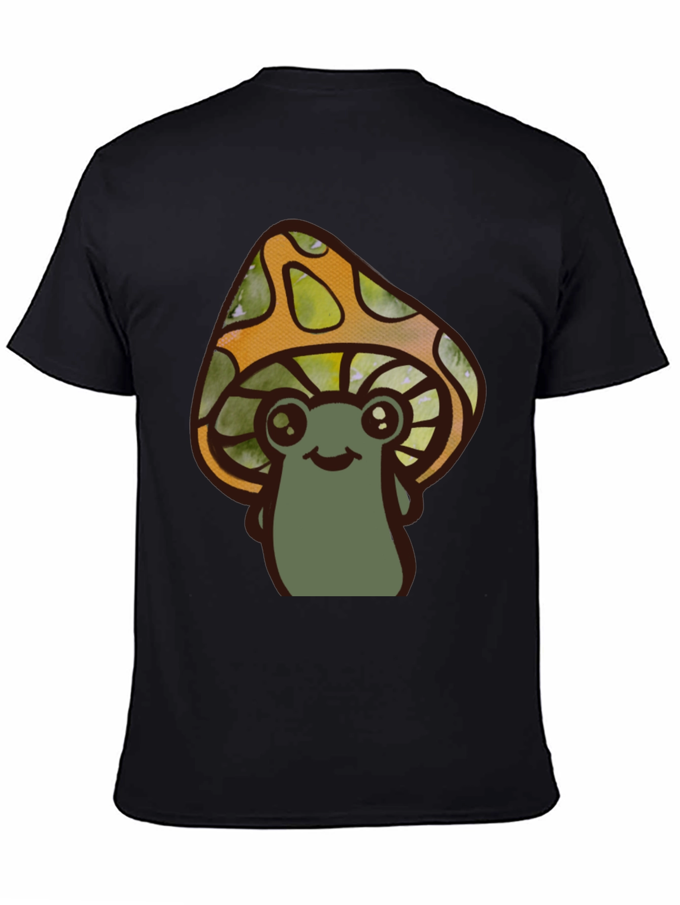 Cute Mushroom Character Graphic T-Shirt