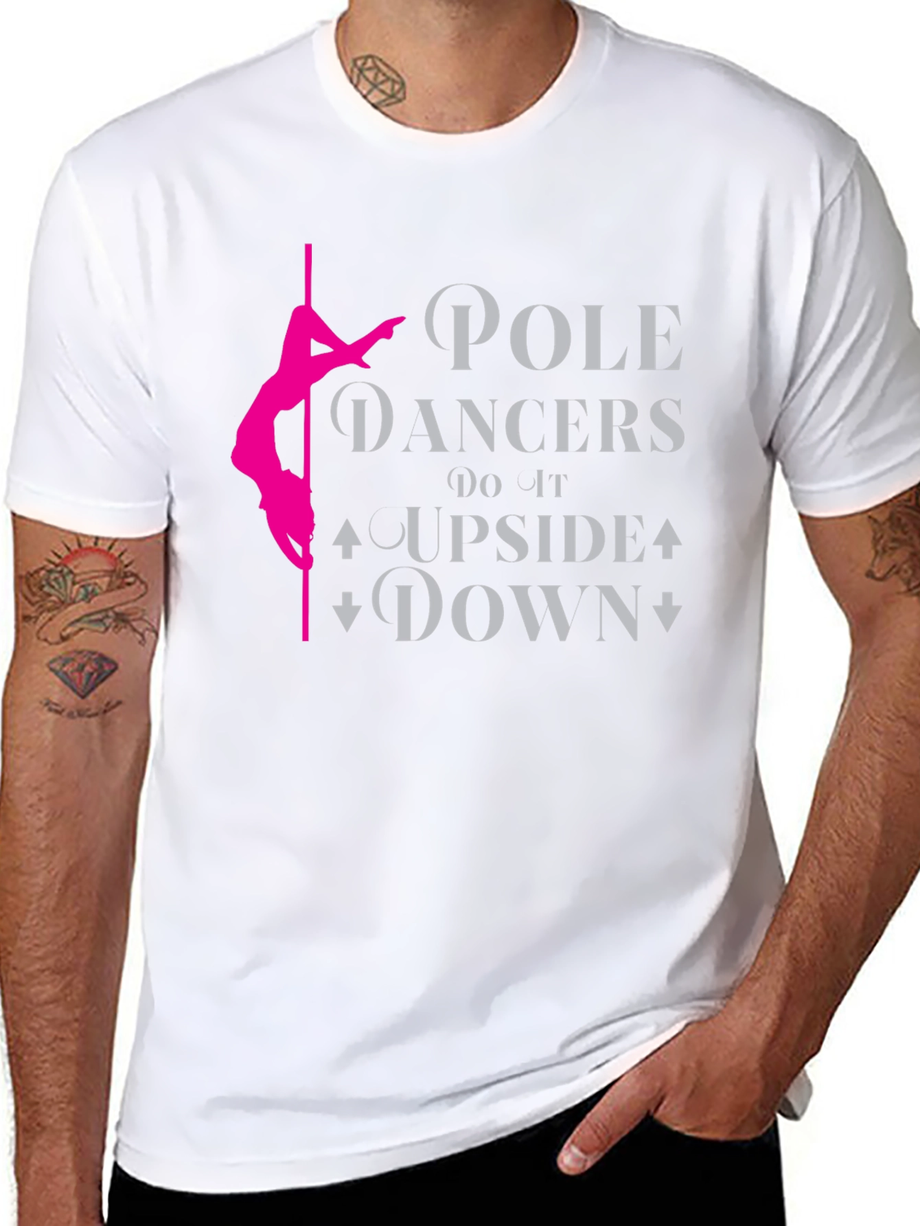 Pole Dancer T-Shirt - Upside Down Fun!