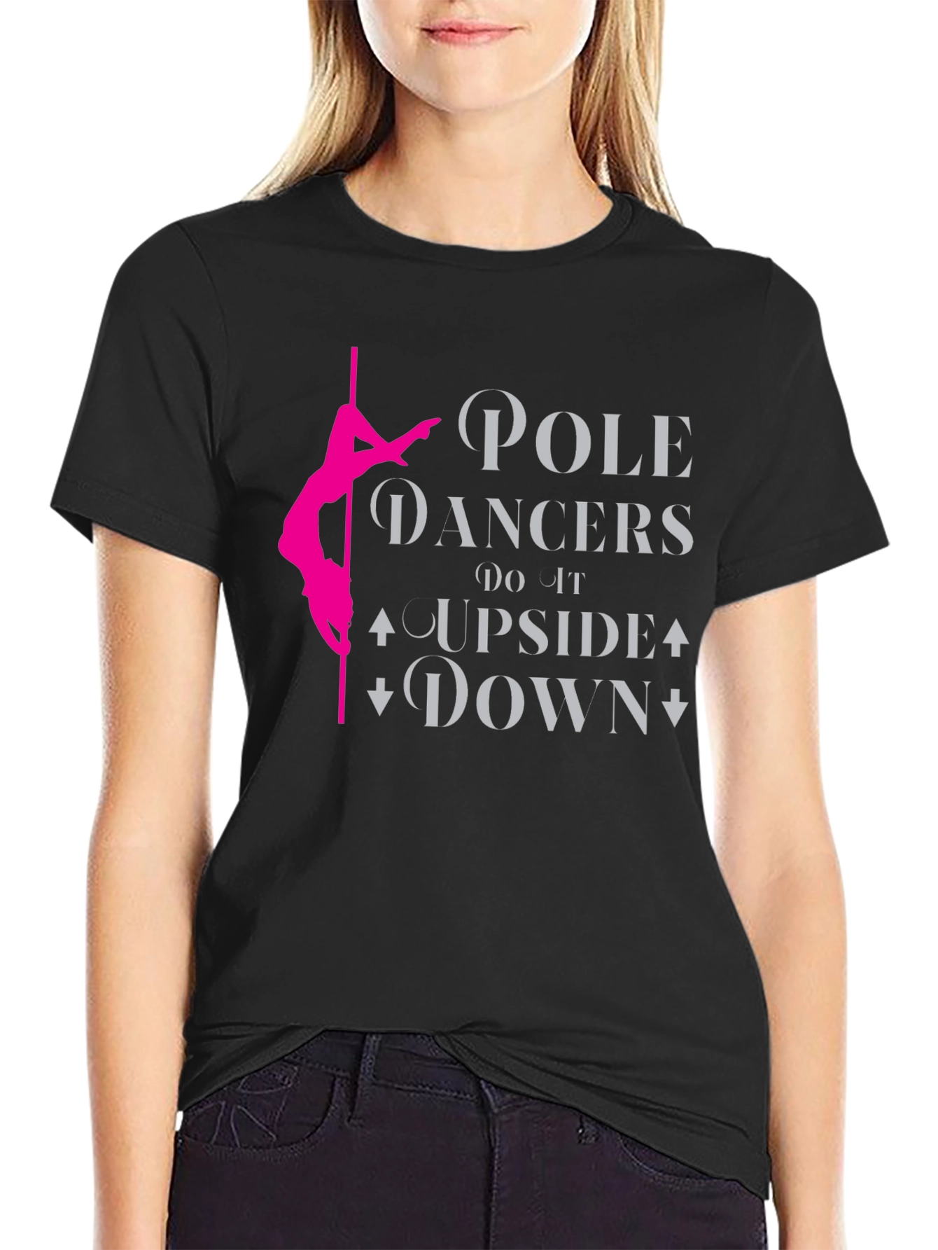 Pole Dancer T-Shirt - Upside Down Fun!