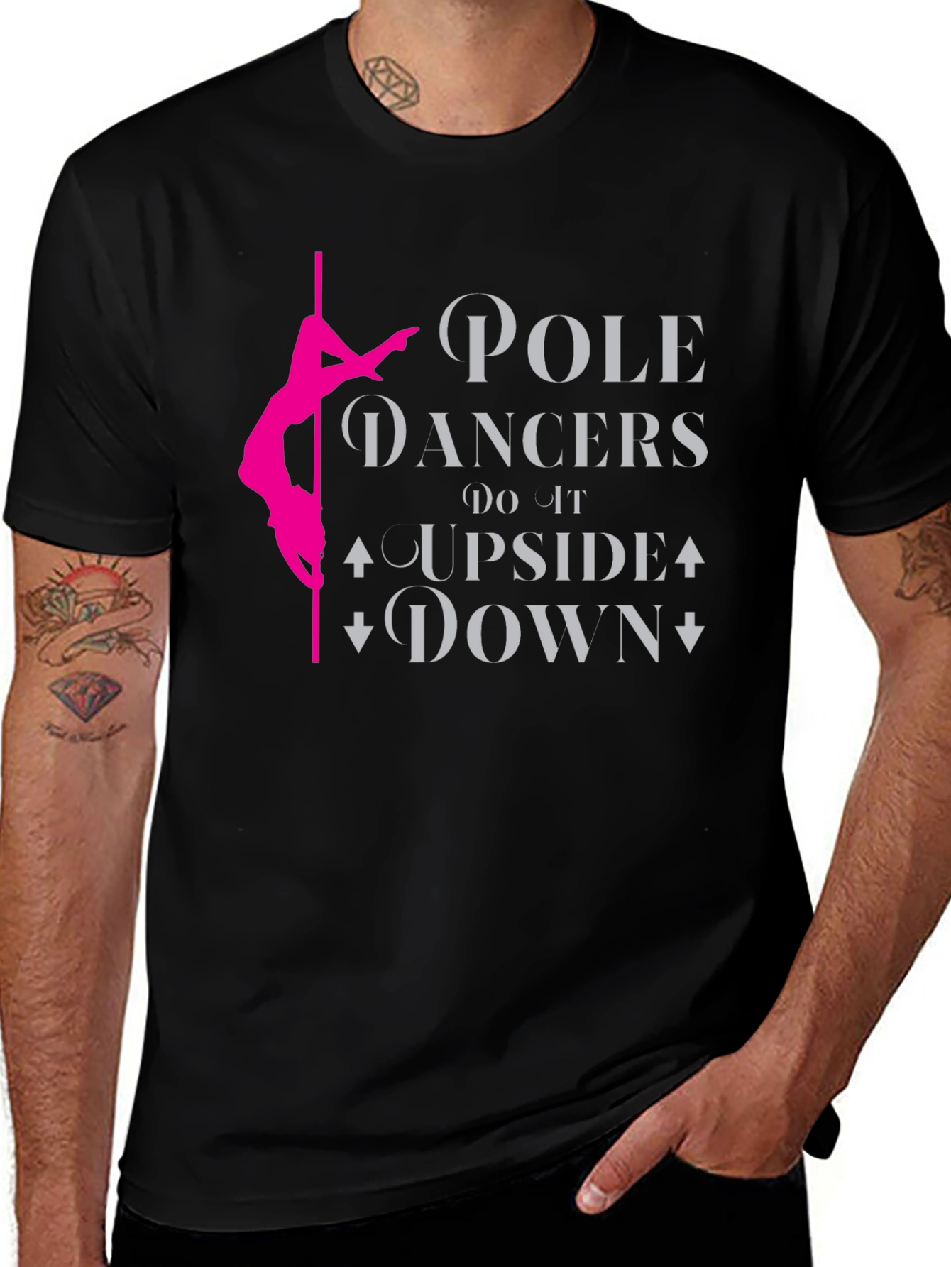 Pole Dancer T-Shirt - Upside Down Fun!