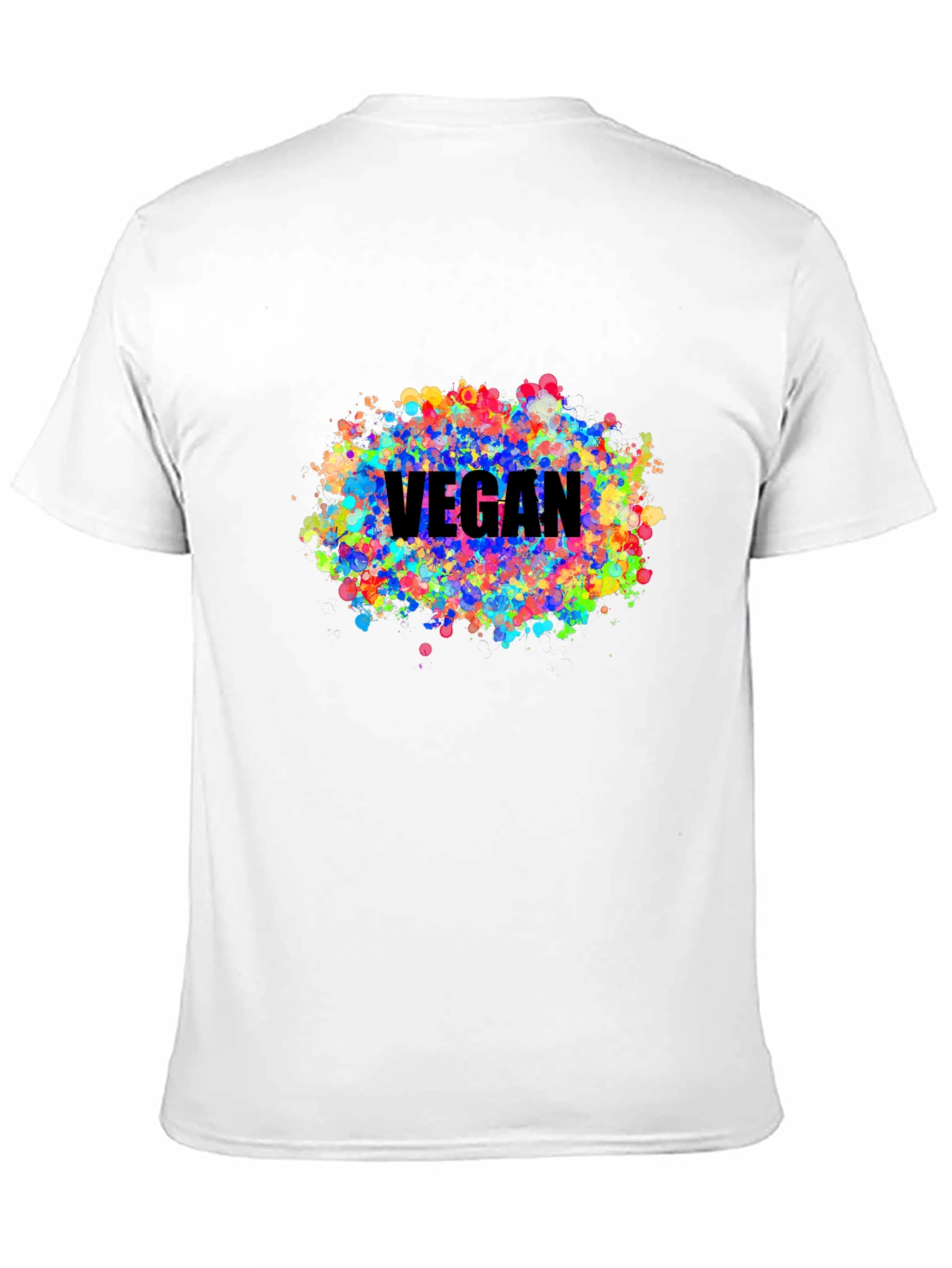 Vegan Colorful Splatter T-Shirt