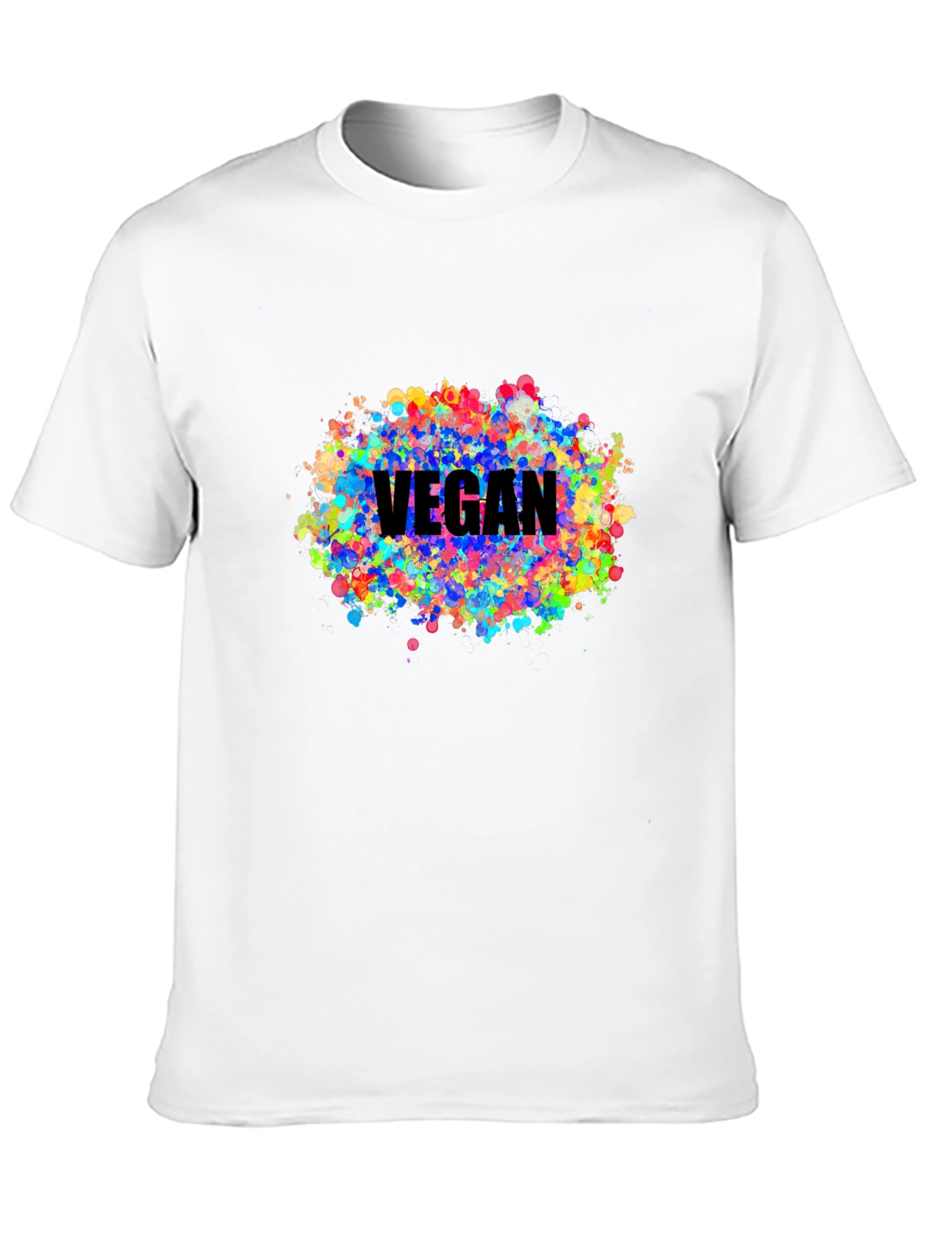 Vegan Colorful Splatter T-Shirt