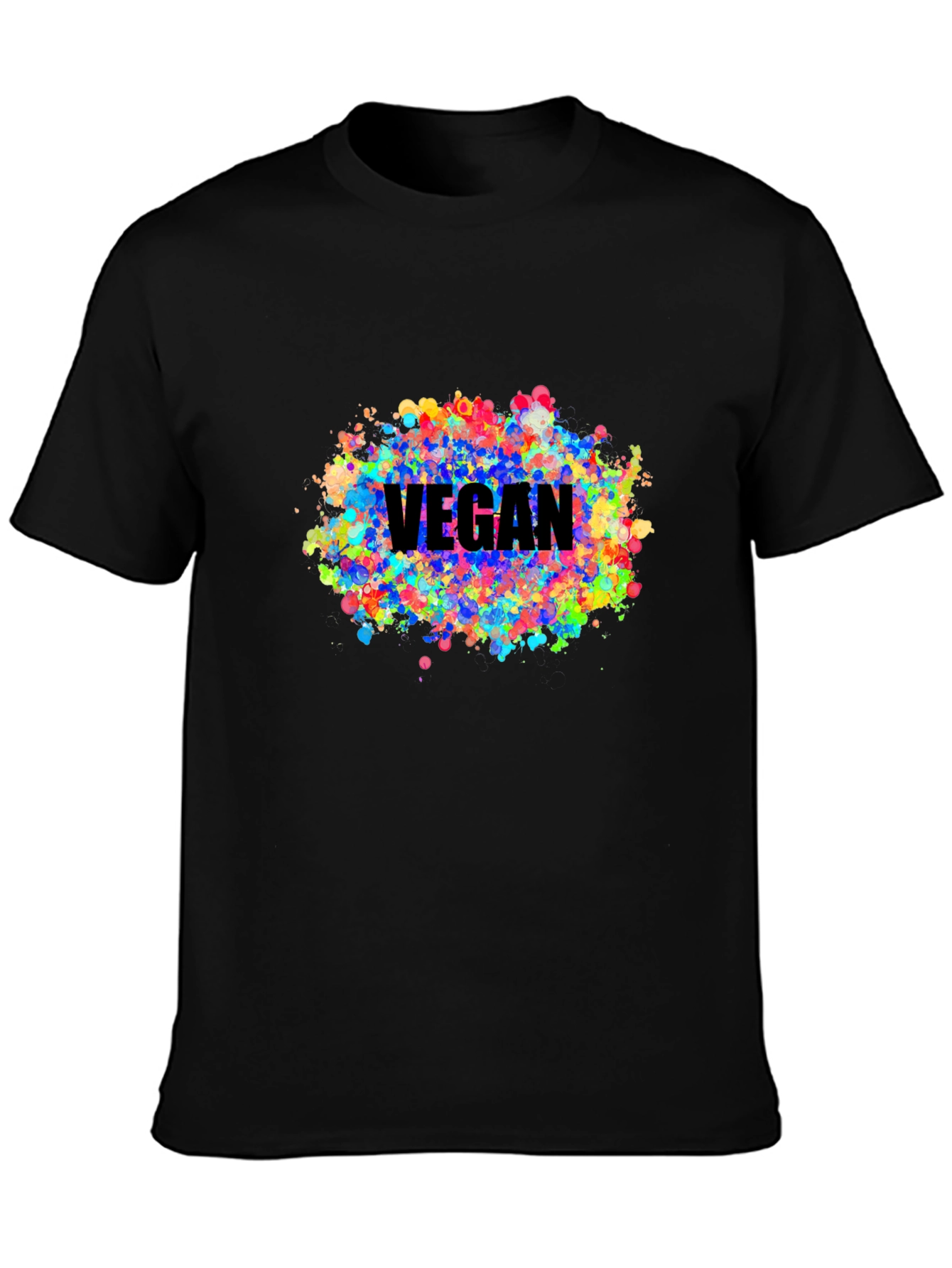 Vegan Colorful Splatter T-Shirt