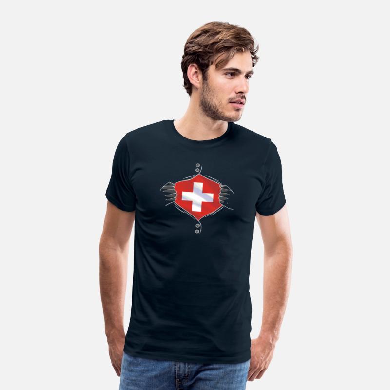 Switzerland flag proud
