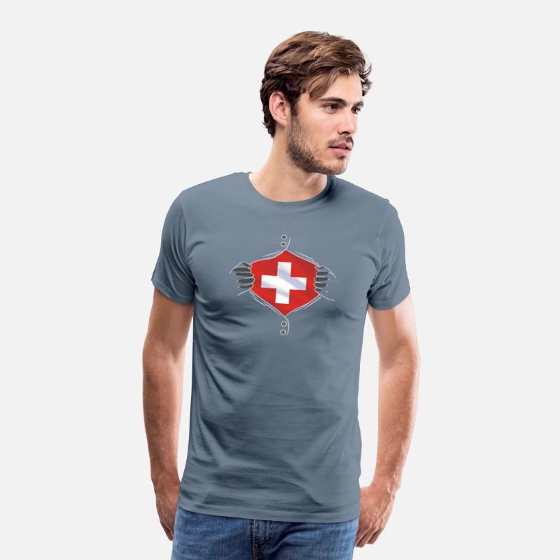 Switzerland flag proud