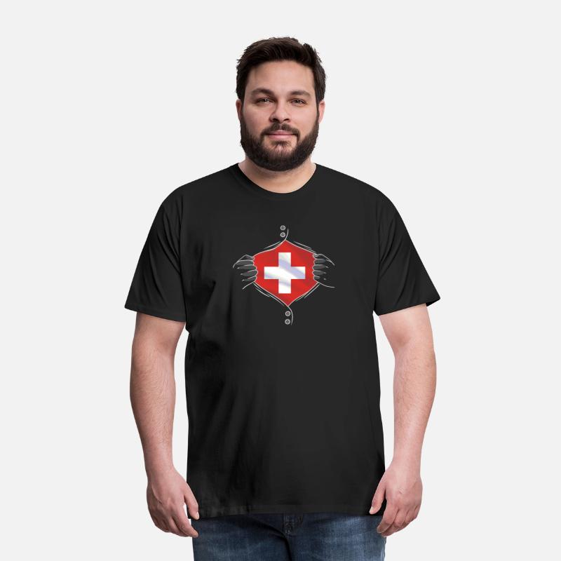 Switzerland flag proud