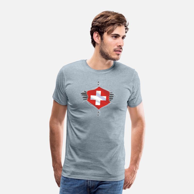 Switzerland flag proud