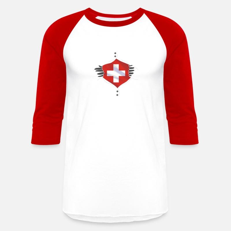 Switzerland flag proud
