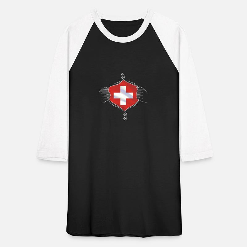 Switzerland flag proud