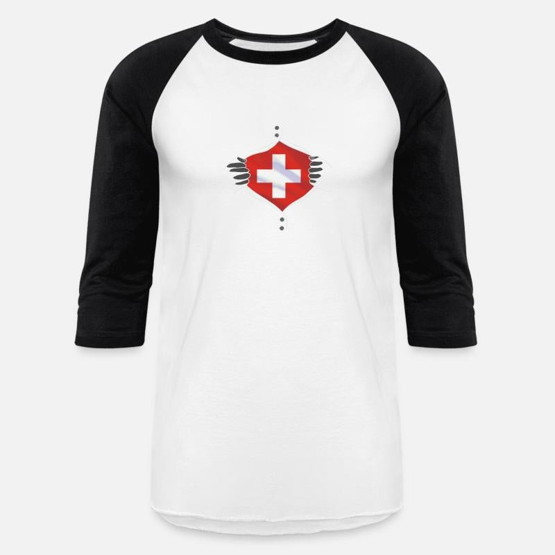 Switzerland flag proud
