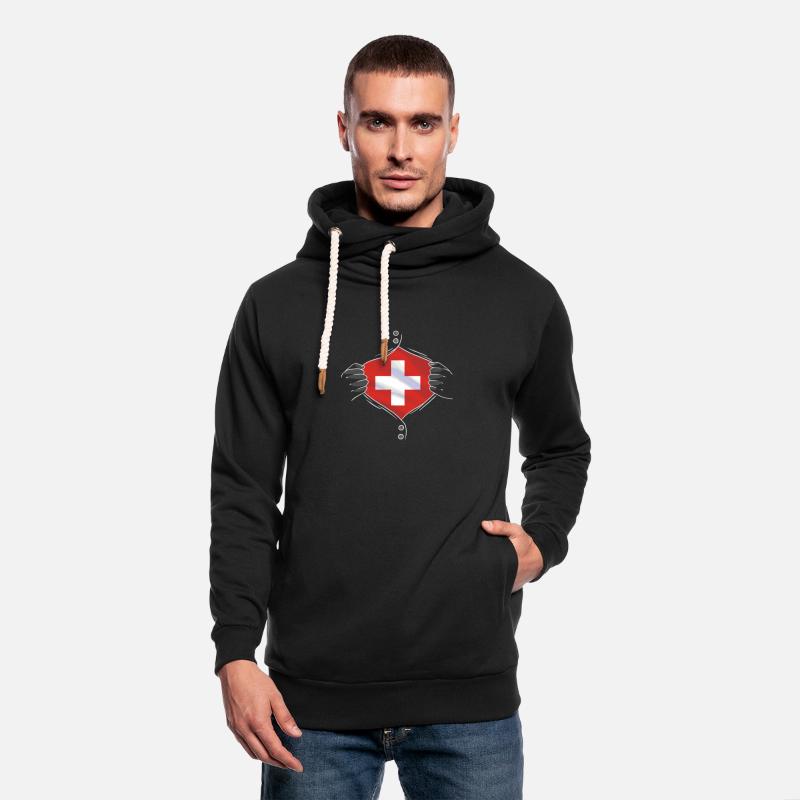 Switzerland flag proud