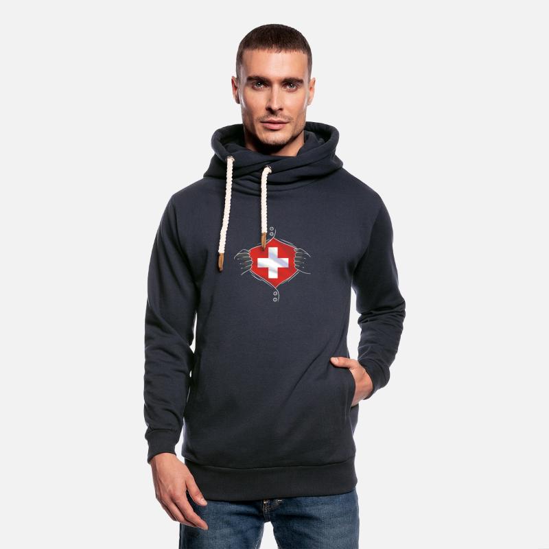 Switzerland flag proud