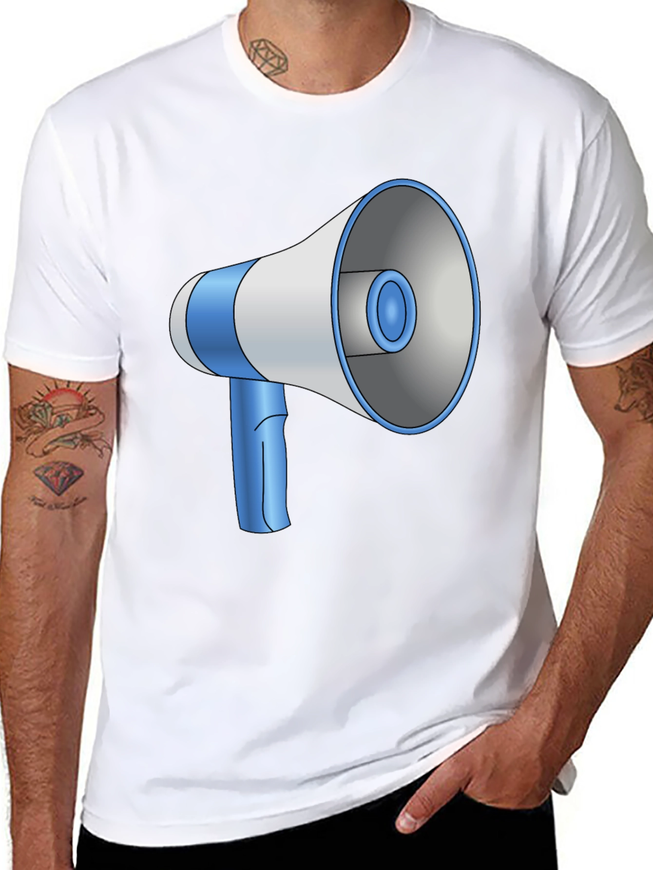 Megaphone Graphic Tee - Loud & Proud!