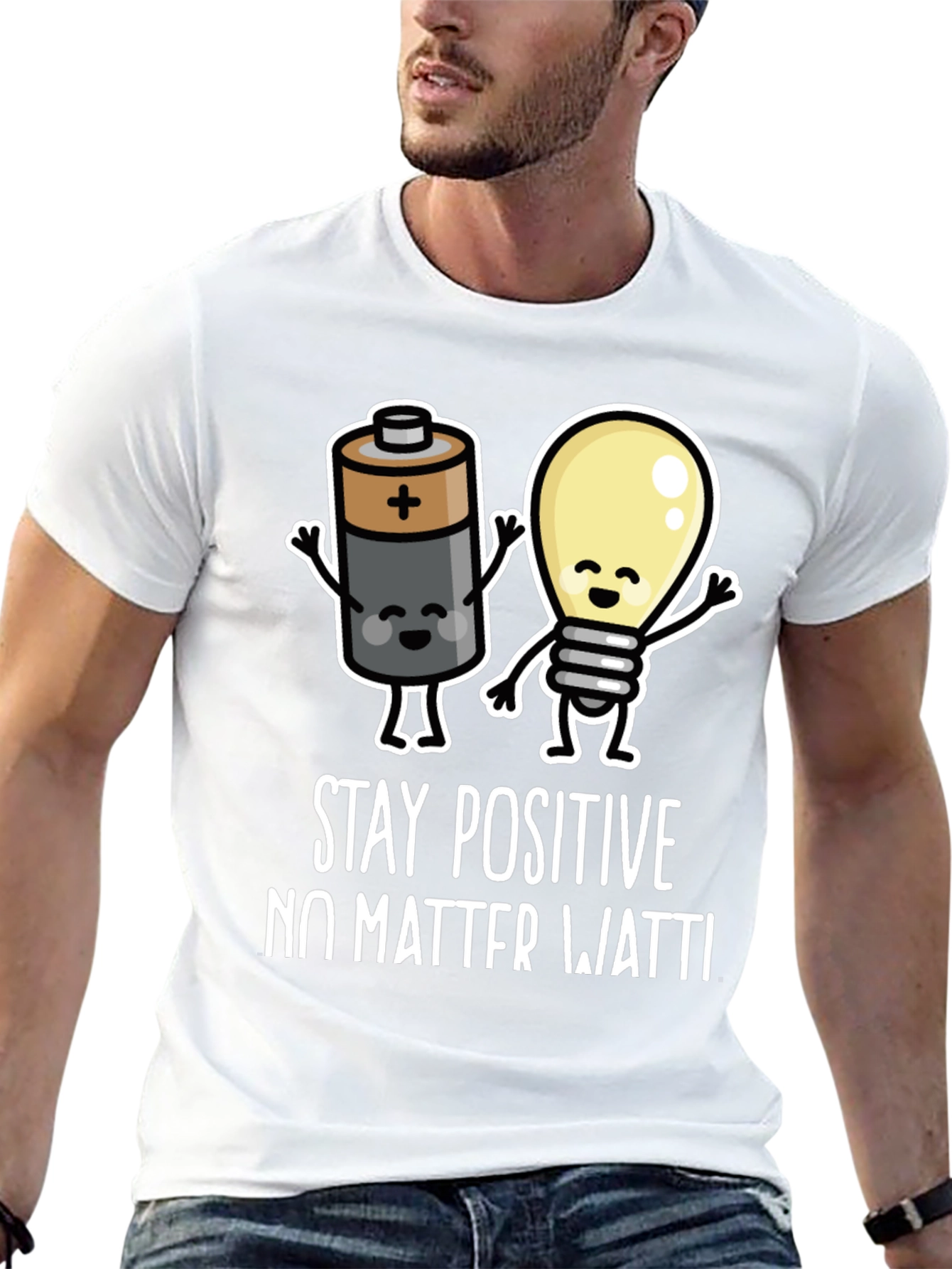 Stay Positive Funny Graphic T-Shirt