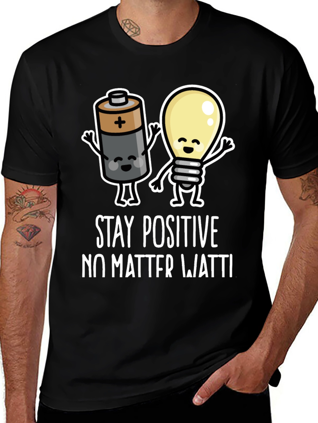 Stay Positive Funny Graphic T-Shirt
