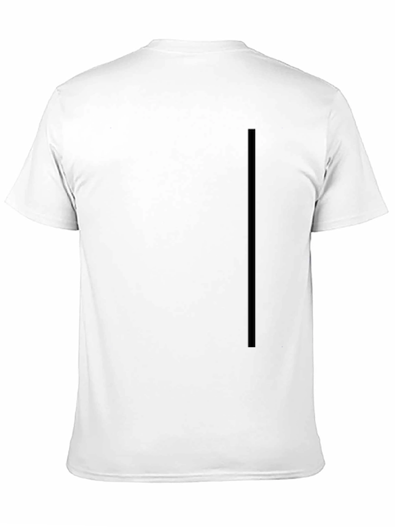 Mens Black Solid T-Shirt