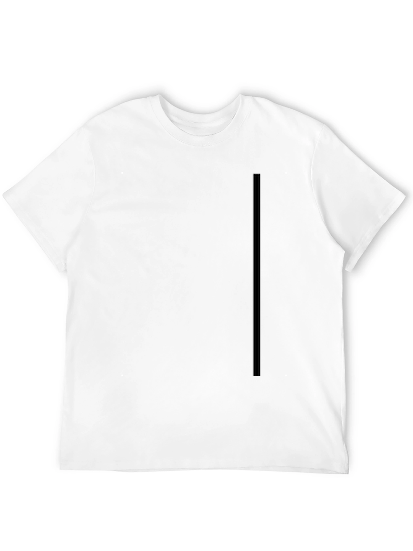 Mens Black Solid T-Shirt